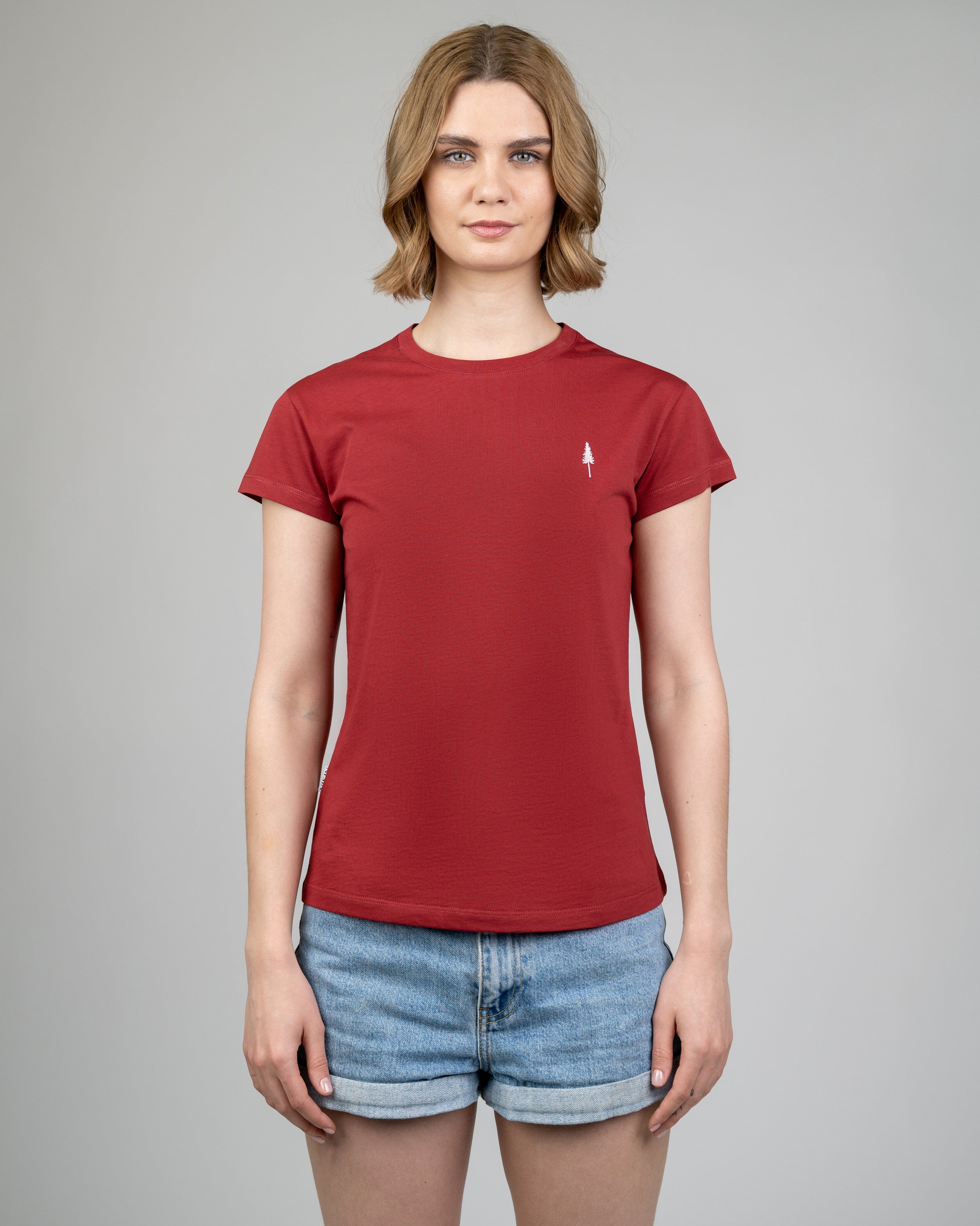 Damen T-Shirt aus Bio-Baumwolle Treeshirt Rot