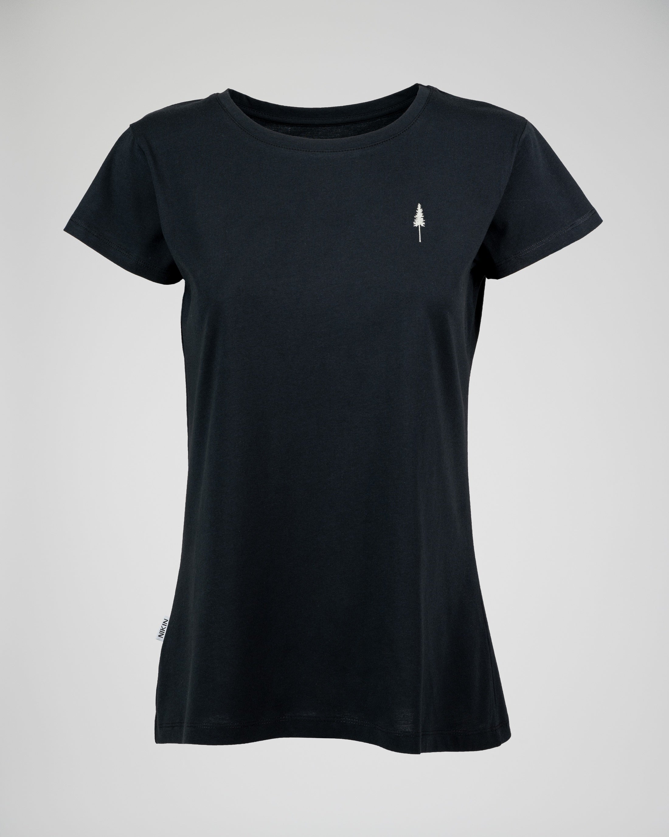 Damen T-Shirt aus Bio-Baumwolle Treeshirt Schwarz
