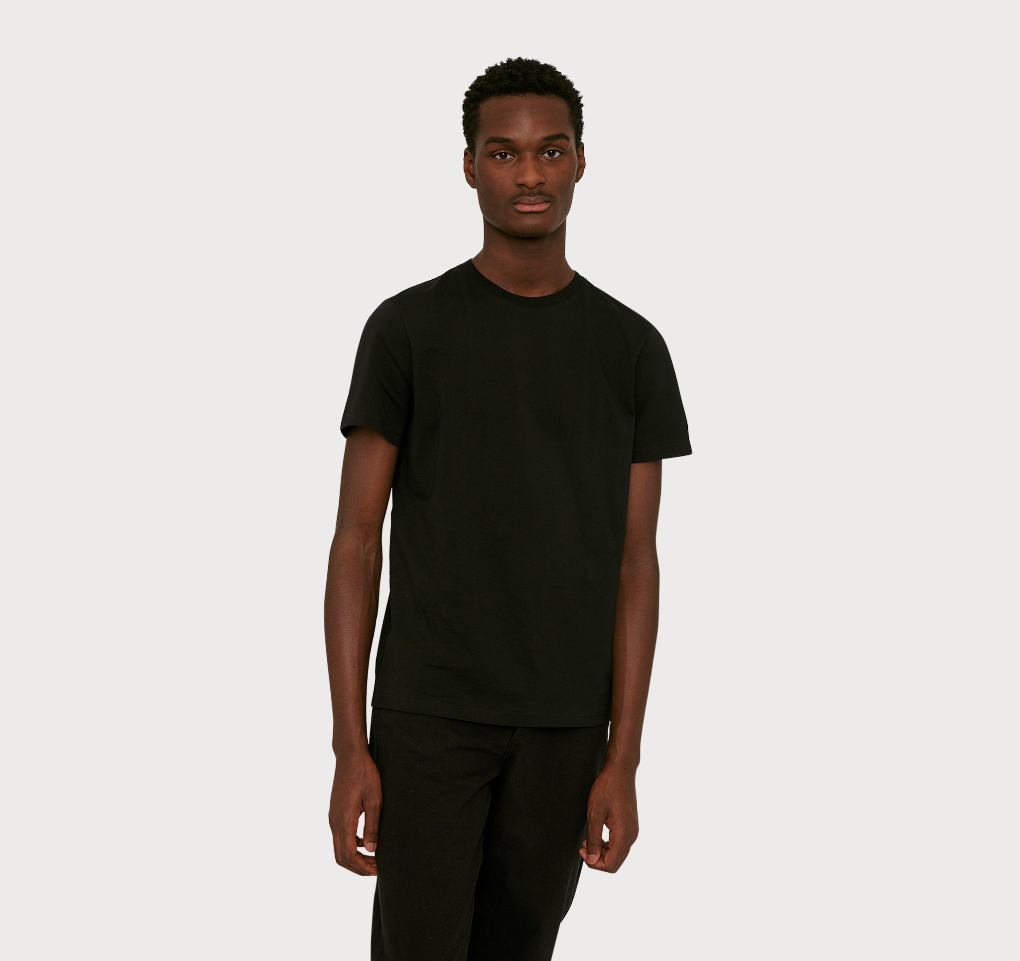 T-shirt noir en coton bio 