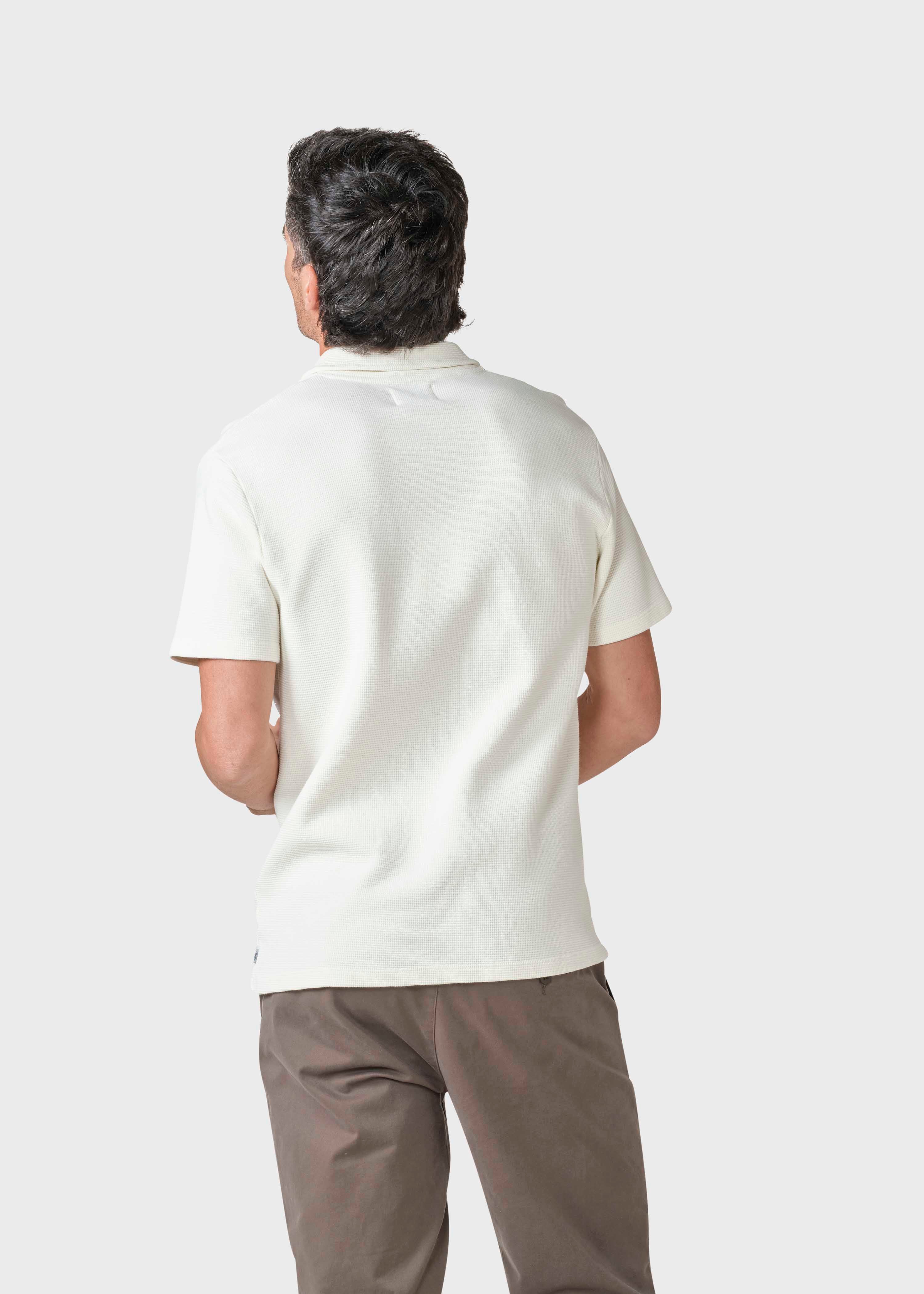 Kurzarm-Poloshirt Banks Ekru