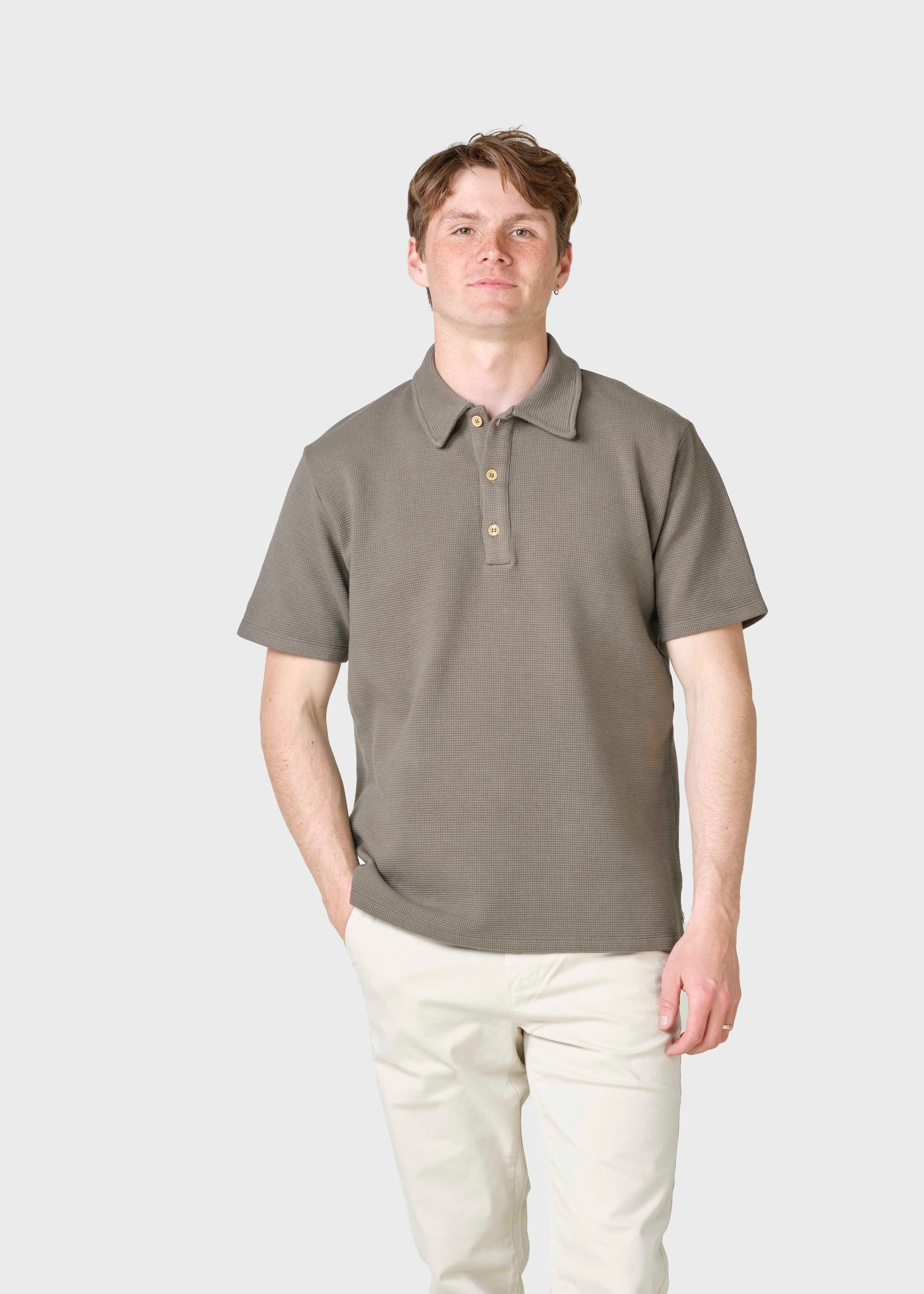 Kurzarm-Poloshirt Banks Taupe