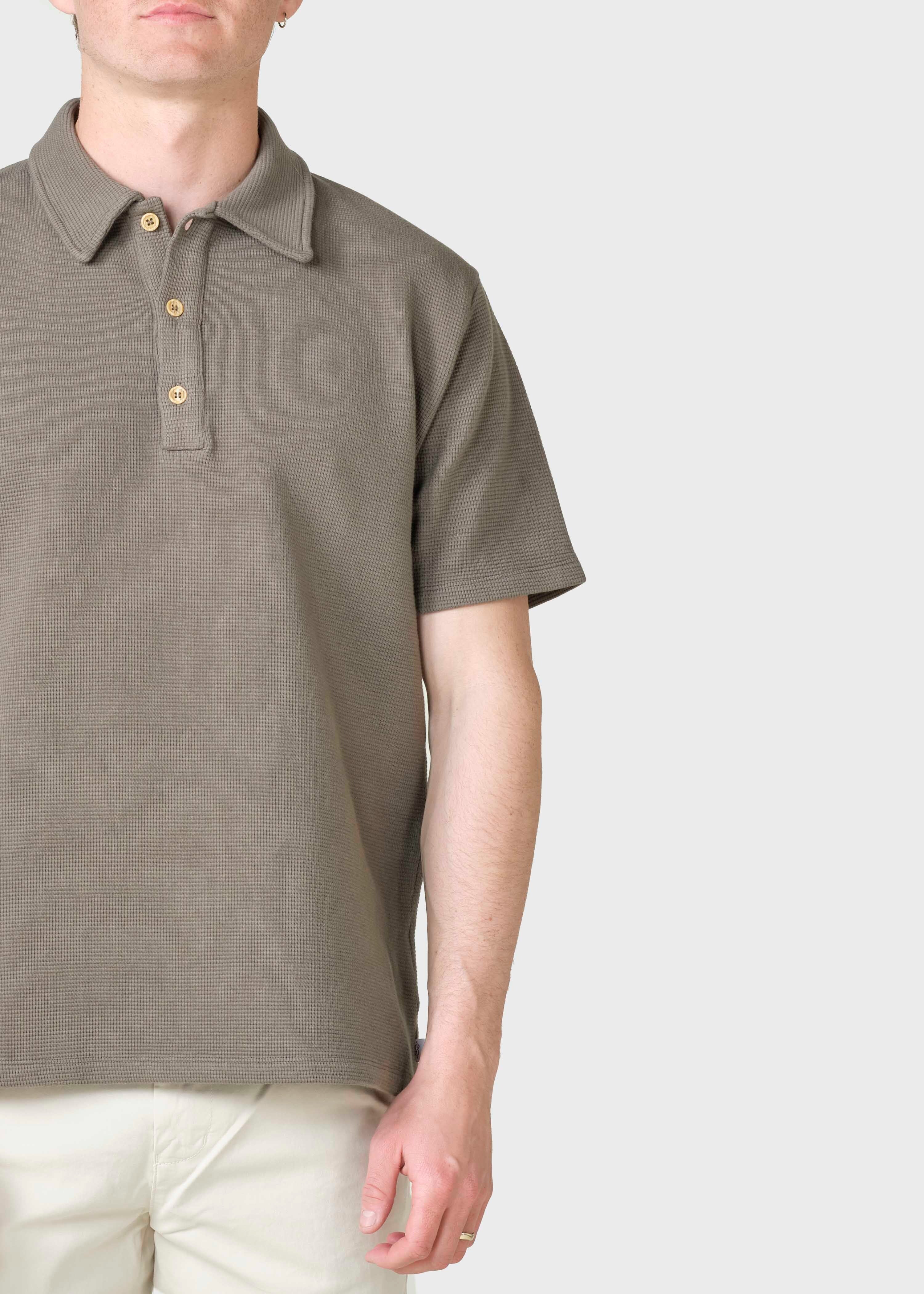 Kurzarm-Poloshirt Banks Taupe