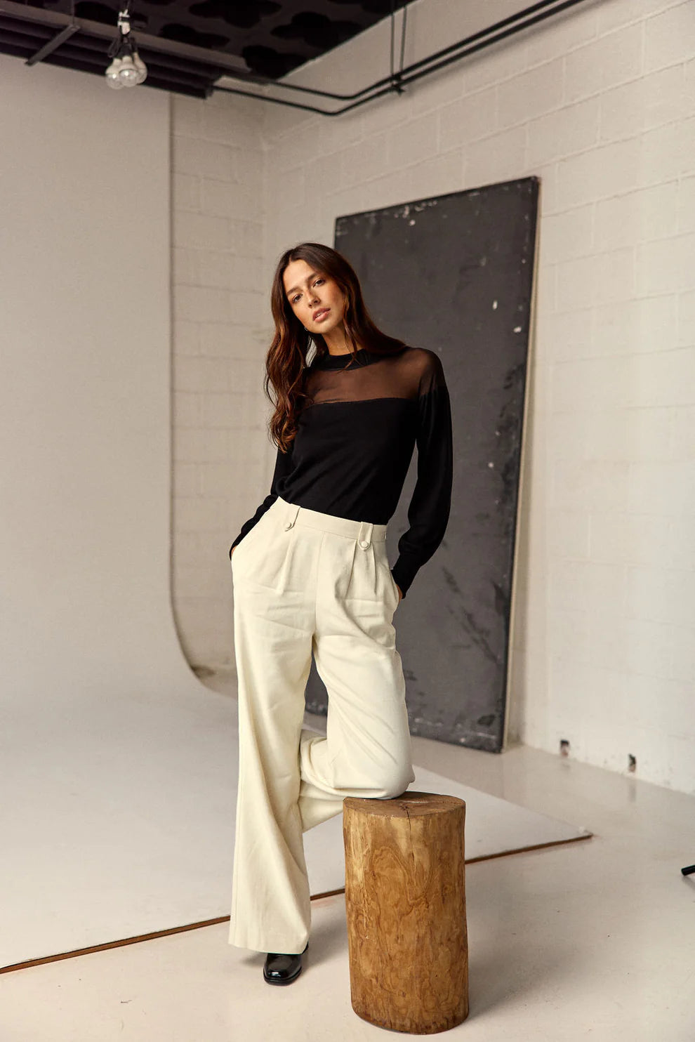 Schwarzer Pullover Beyoncé