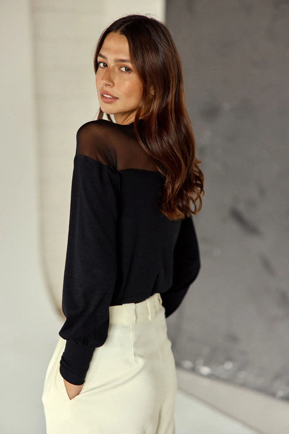 Schwarzer Pullover Beyoncé