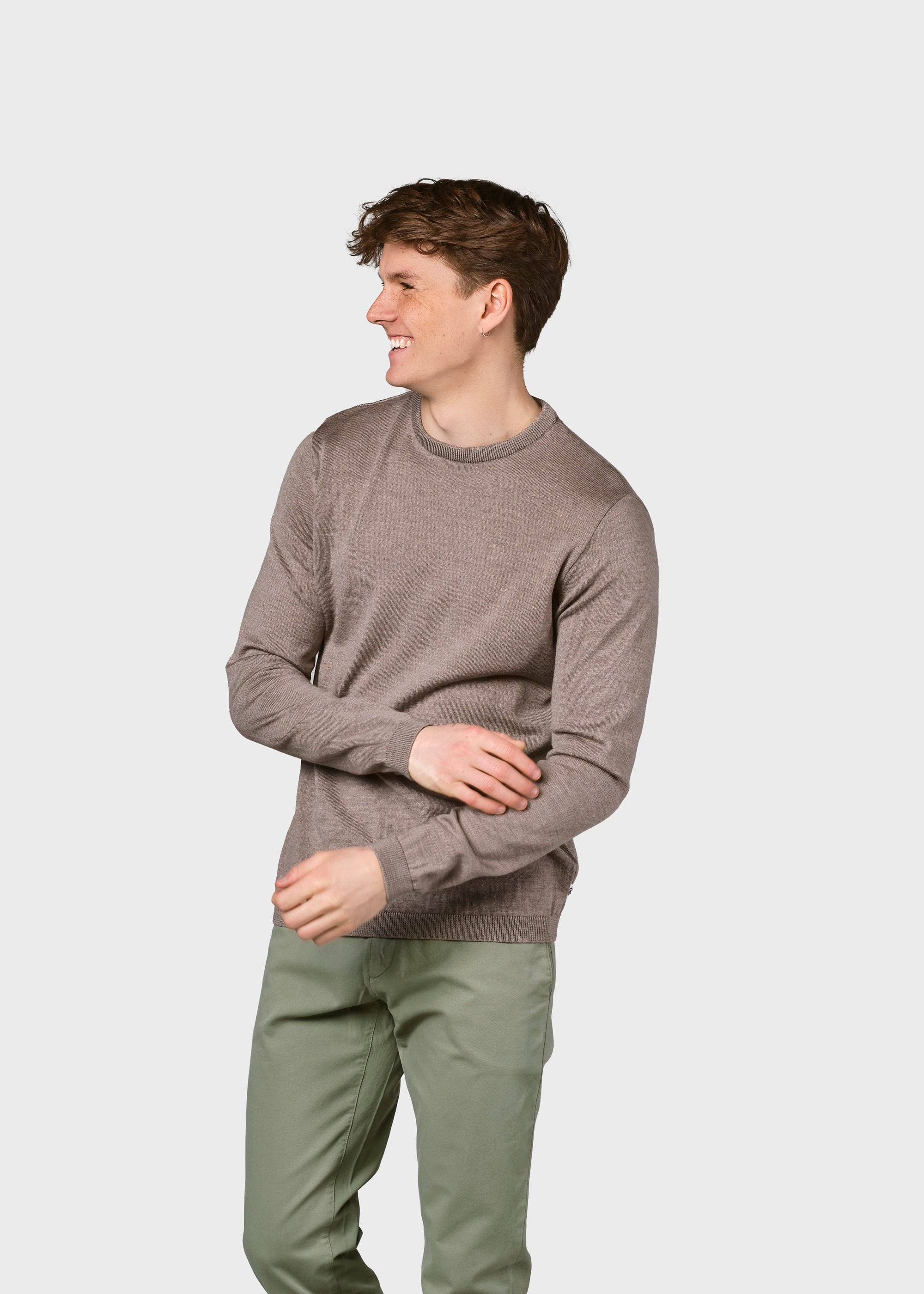Thin Sand Merino Wool Sweater