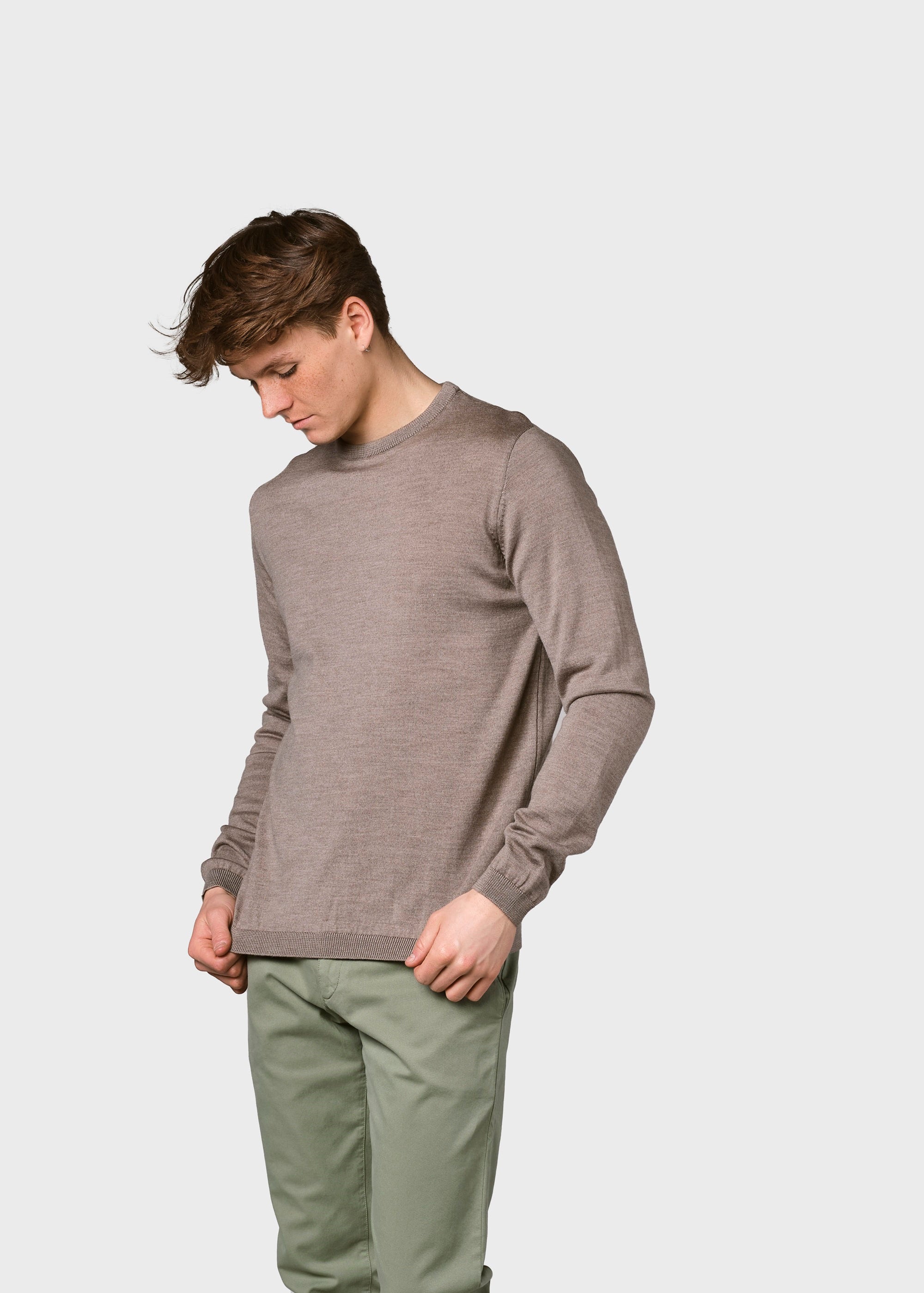 Thin Sand Merino Wool Sweater