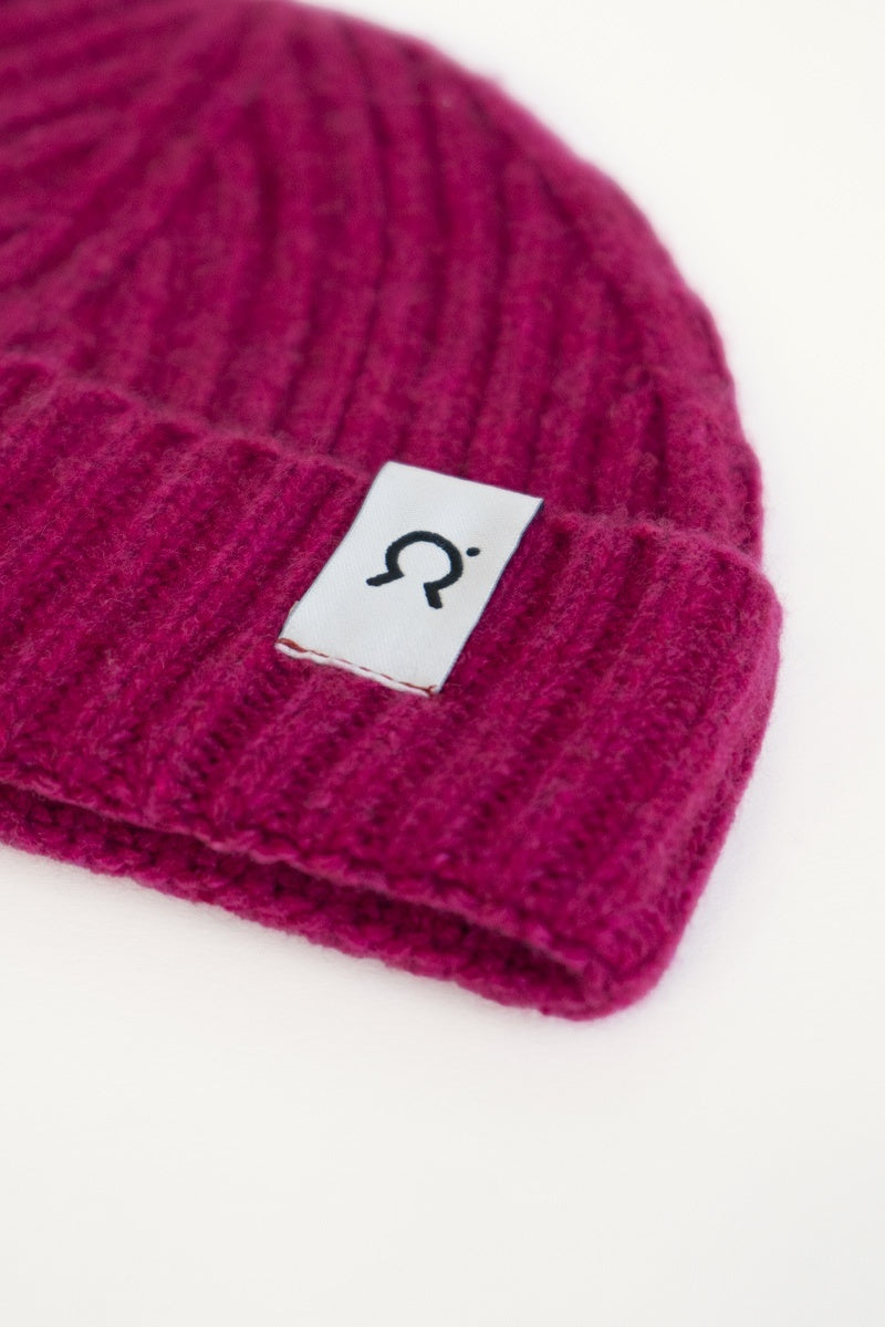 Bonnet pêcheur Leonardo Rose en cachemire 