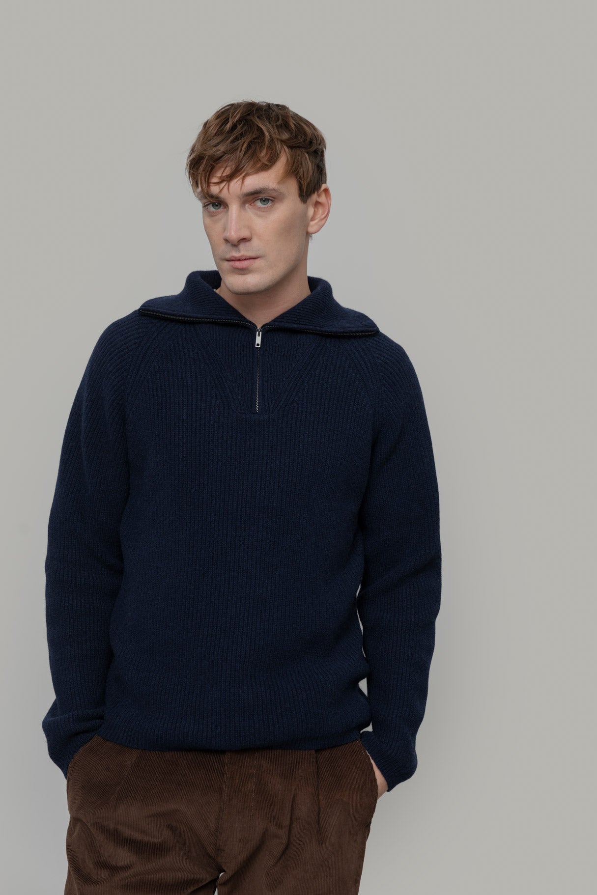 Half-Zip Sweater Stefano Navy