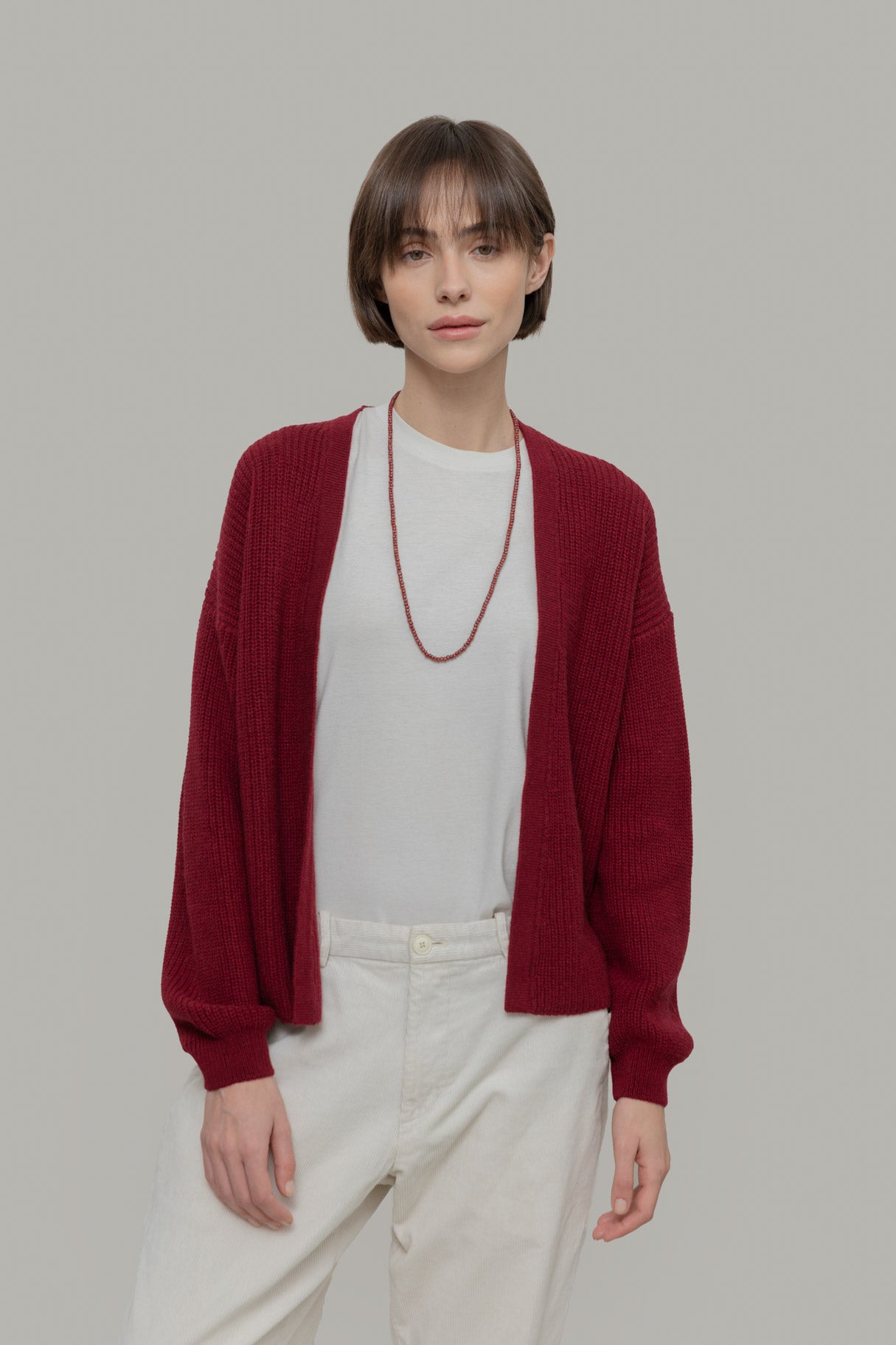 Kaschmir-Cardigan Margherita Rot