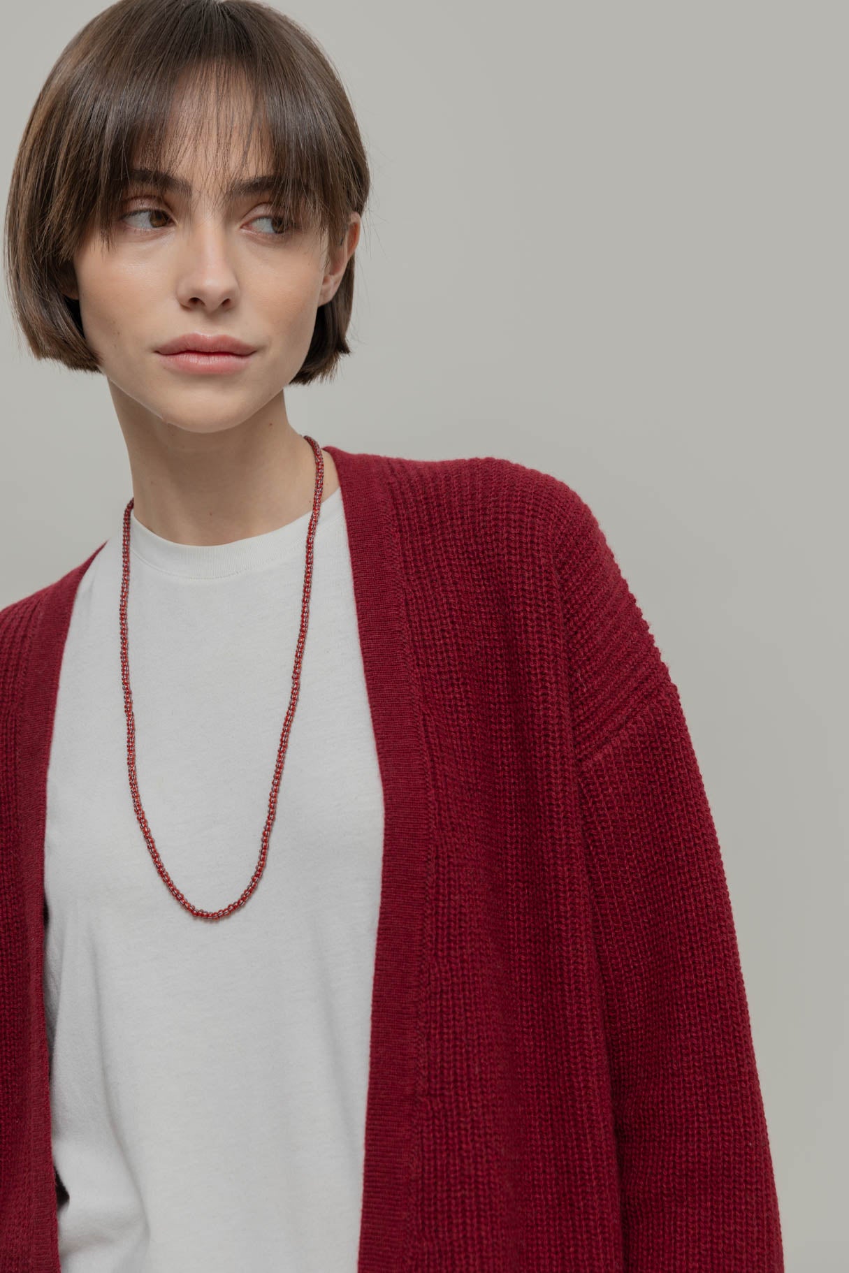 Kaschmir-Cardigan Margherita Rot