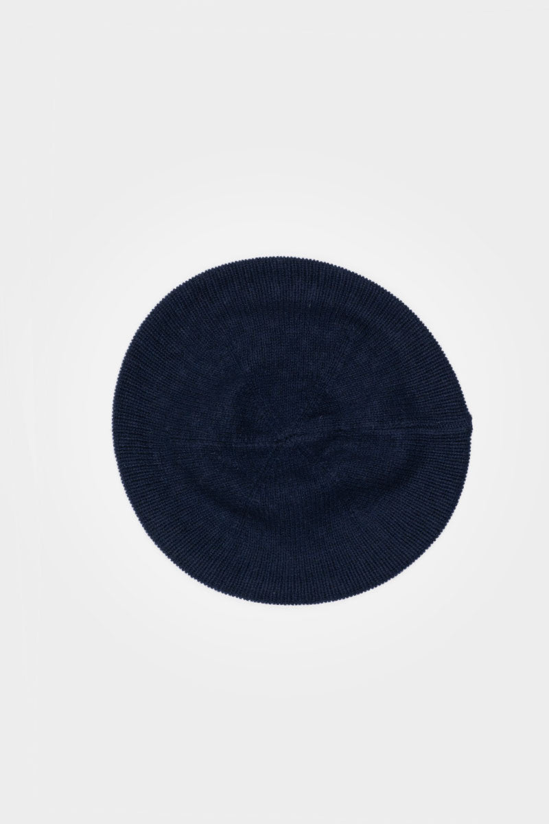 Recycled cashmere beret Nive Navy