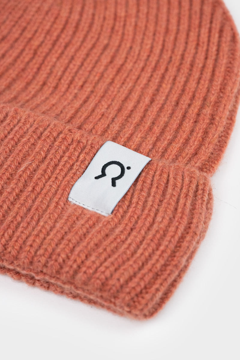 Unisex cashmere beanie Marcello grapefruit