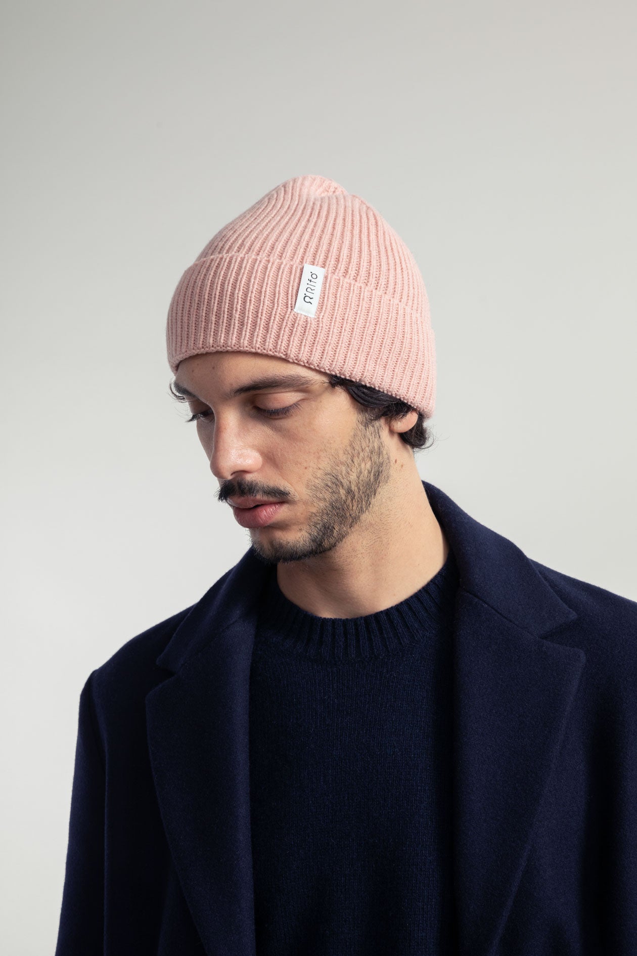 Cashmere beanie Marcello Light Pink