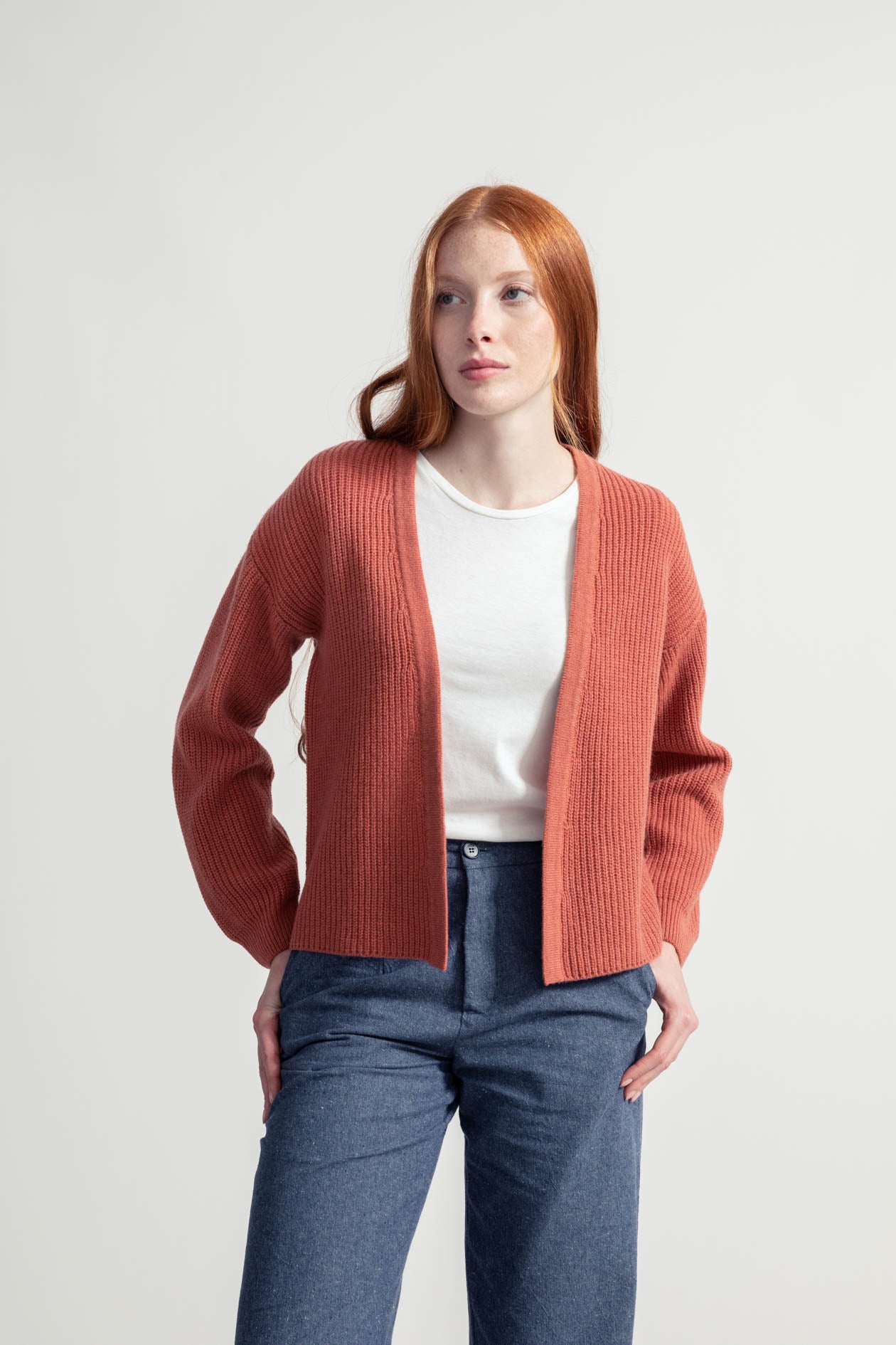 Cashmere cardigan Margherita Pink Pompelmo