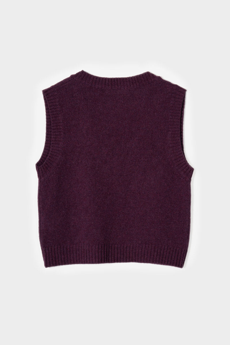 Ärmelloser Pullover Melania Lila