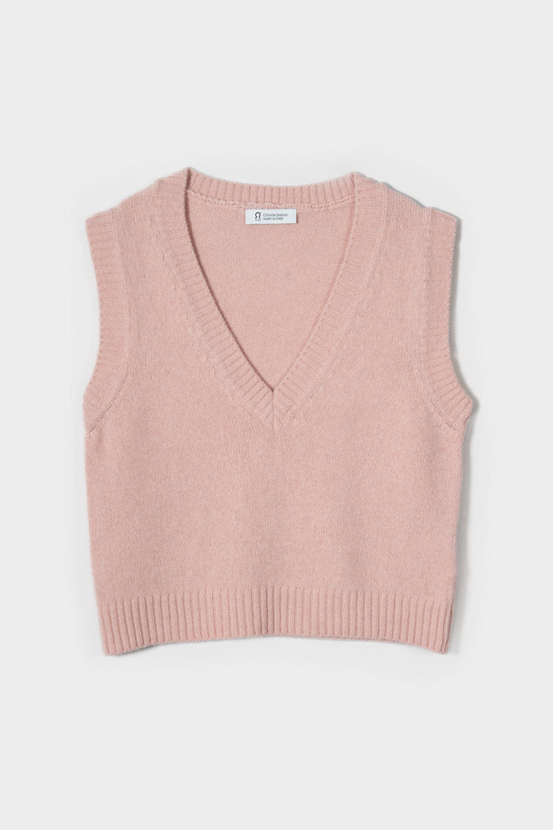 Ärmelloser Pullover Melania Rosa