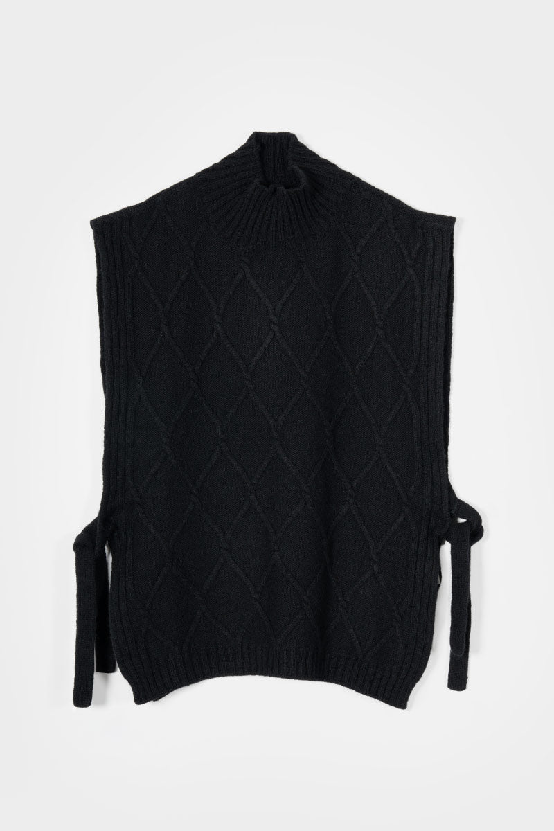 Wool Vest Delia Black