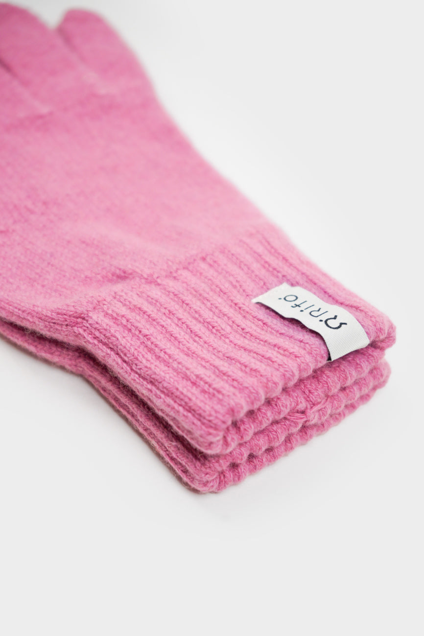 Women cashmere gloves Anita Pink