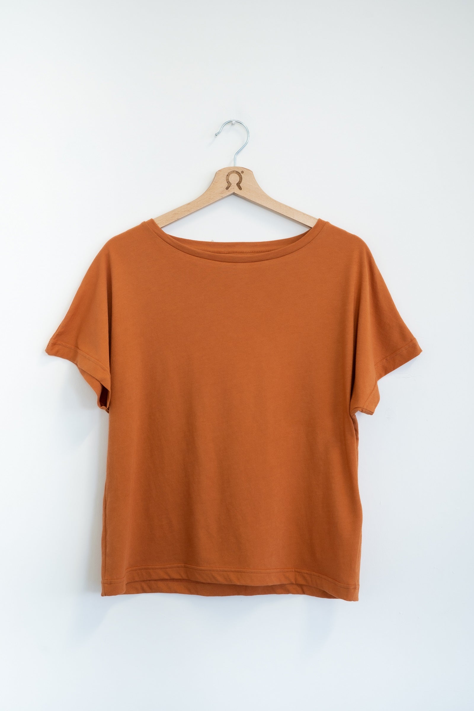 T-shirt oversize en coton bio Loulou orange 