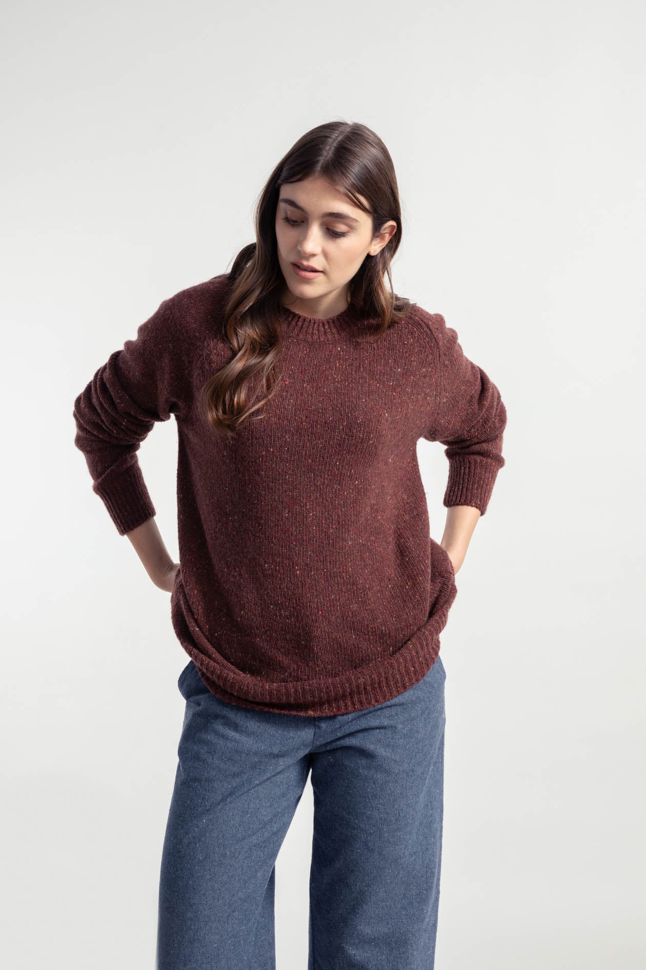 Unisex cashmere sweater Eloisa Orange Corten