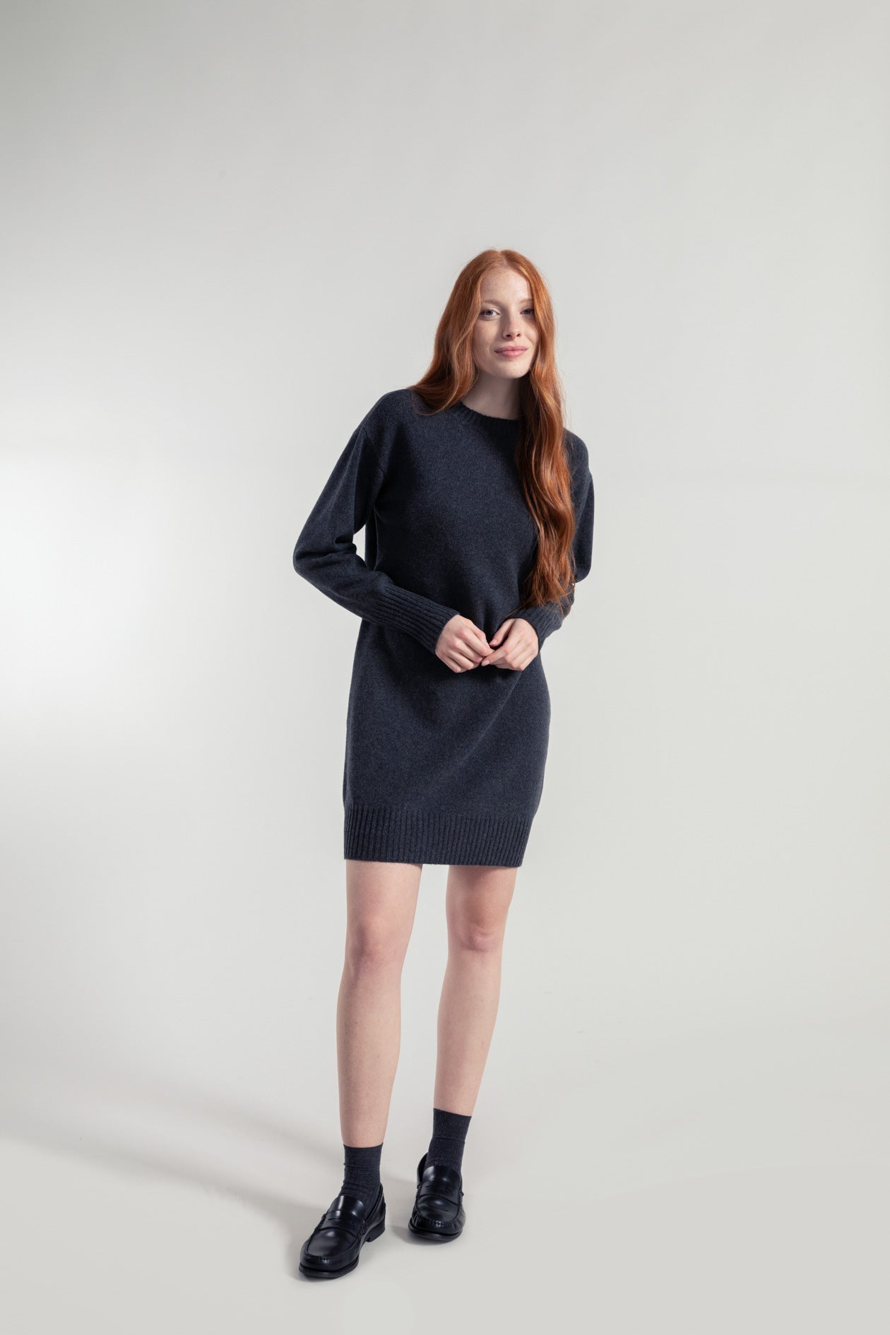 Recycled Wool Dress Selvaggia Grey 