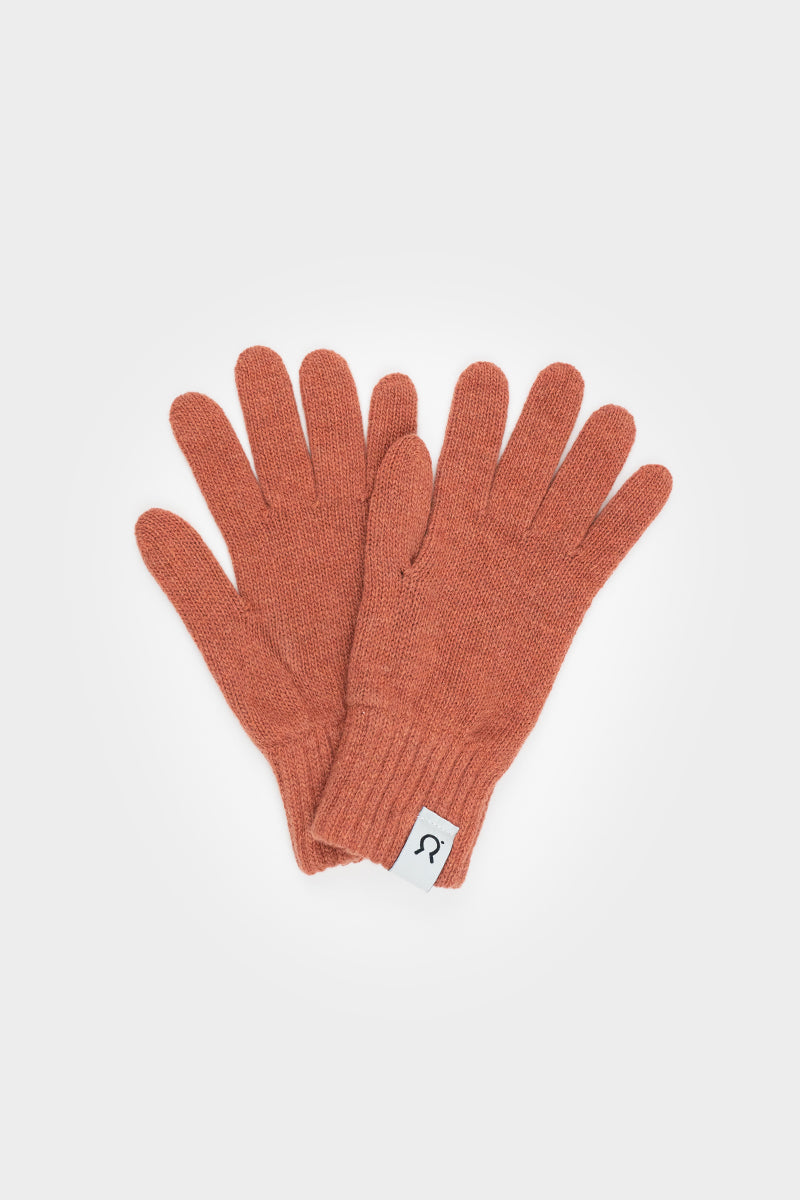 Gants femme cachemire recyclé Anita orange 