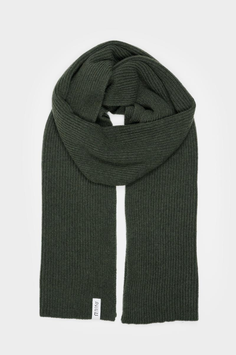 Unisex cashmere scarf Federico Forest green