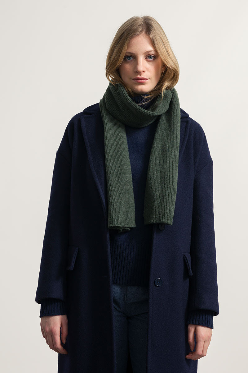 Unisex cashmere scarf Federico Forest green