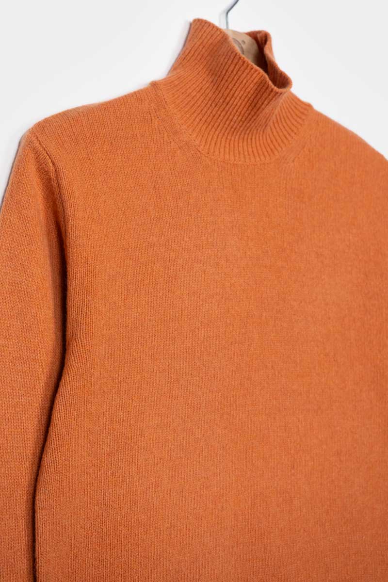 Kaschmir Rollkragen-Pullover Ada Orange