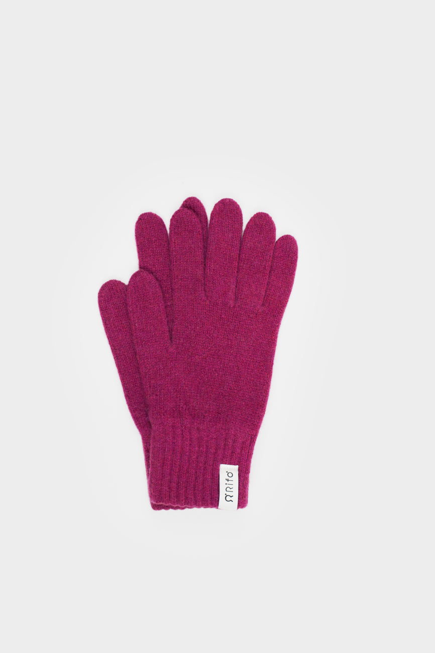 Women cashmere gloves Anita Fuchsia