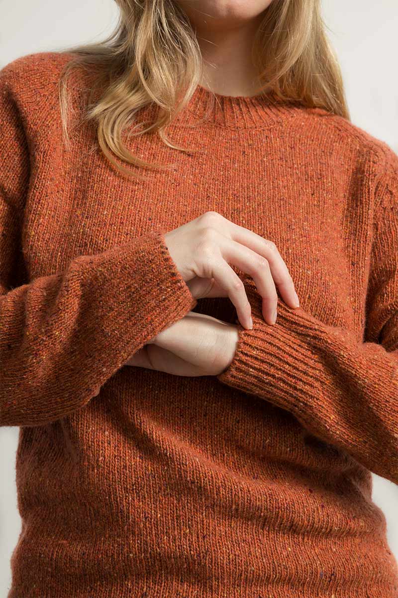 Unisex recycled cashmere sweater Alfredo Ocher