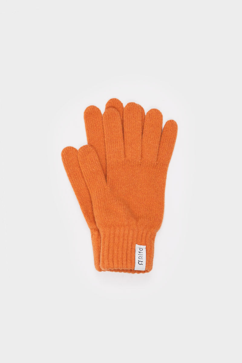 Women cashmere gloves Anita Orange