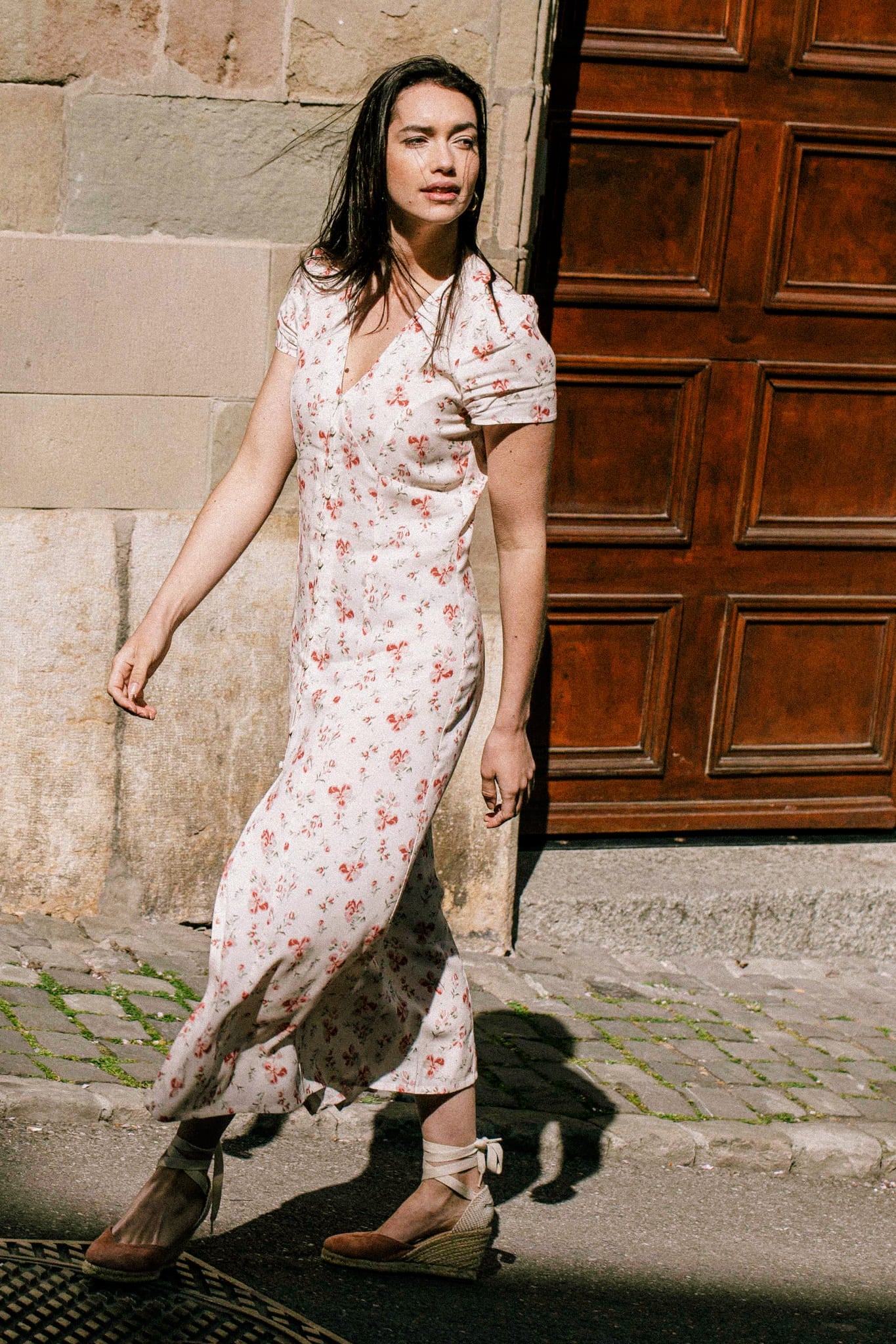 Langes Kleid Saule Ekru