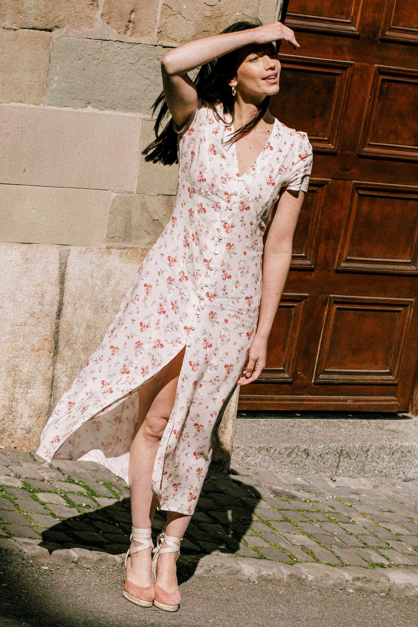 Langes Kleid Saule Ekru