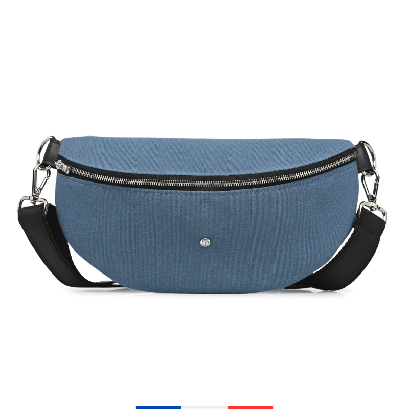 Upcycled fanny pack Blue