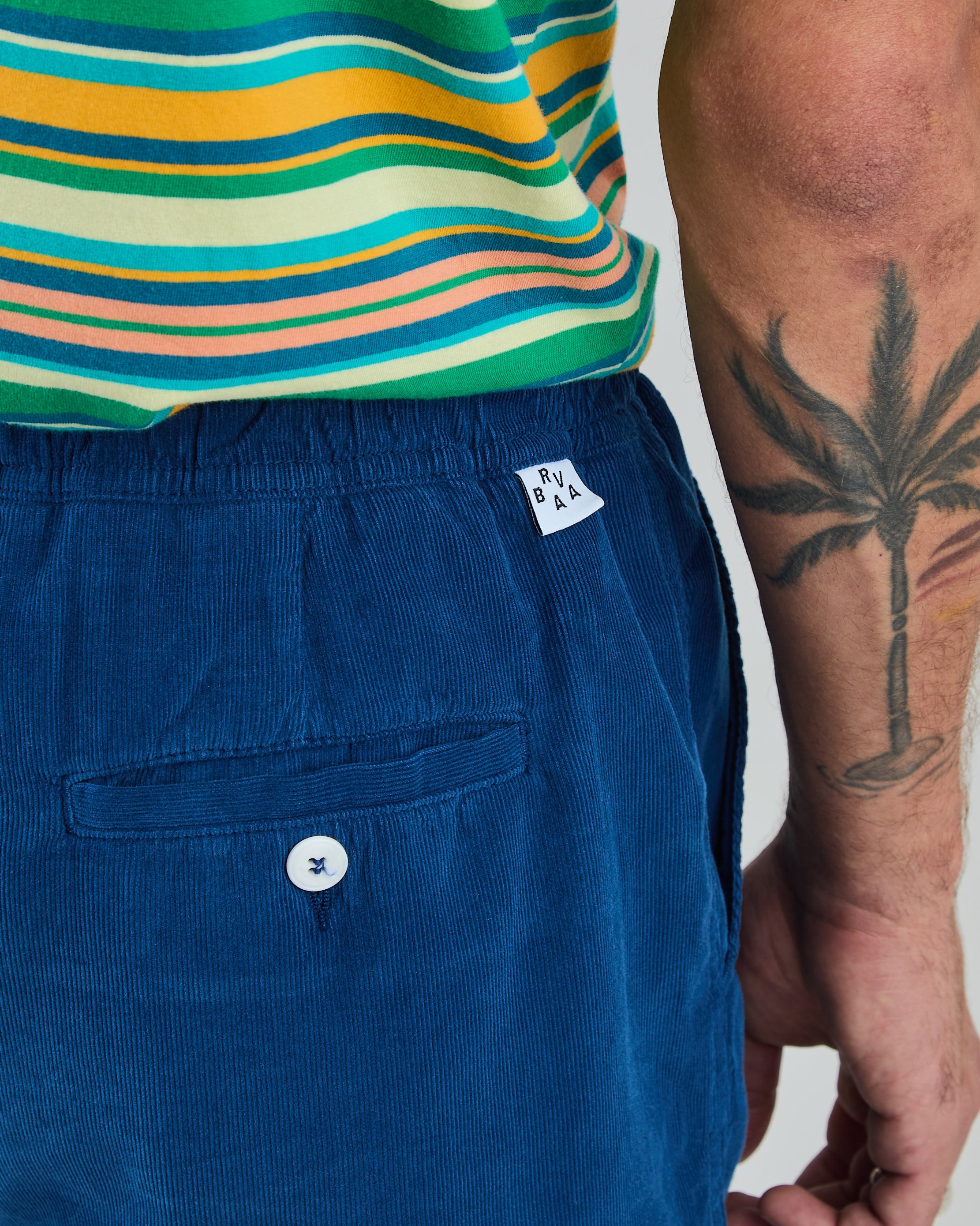 Short Baby Cord Bleu