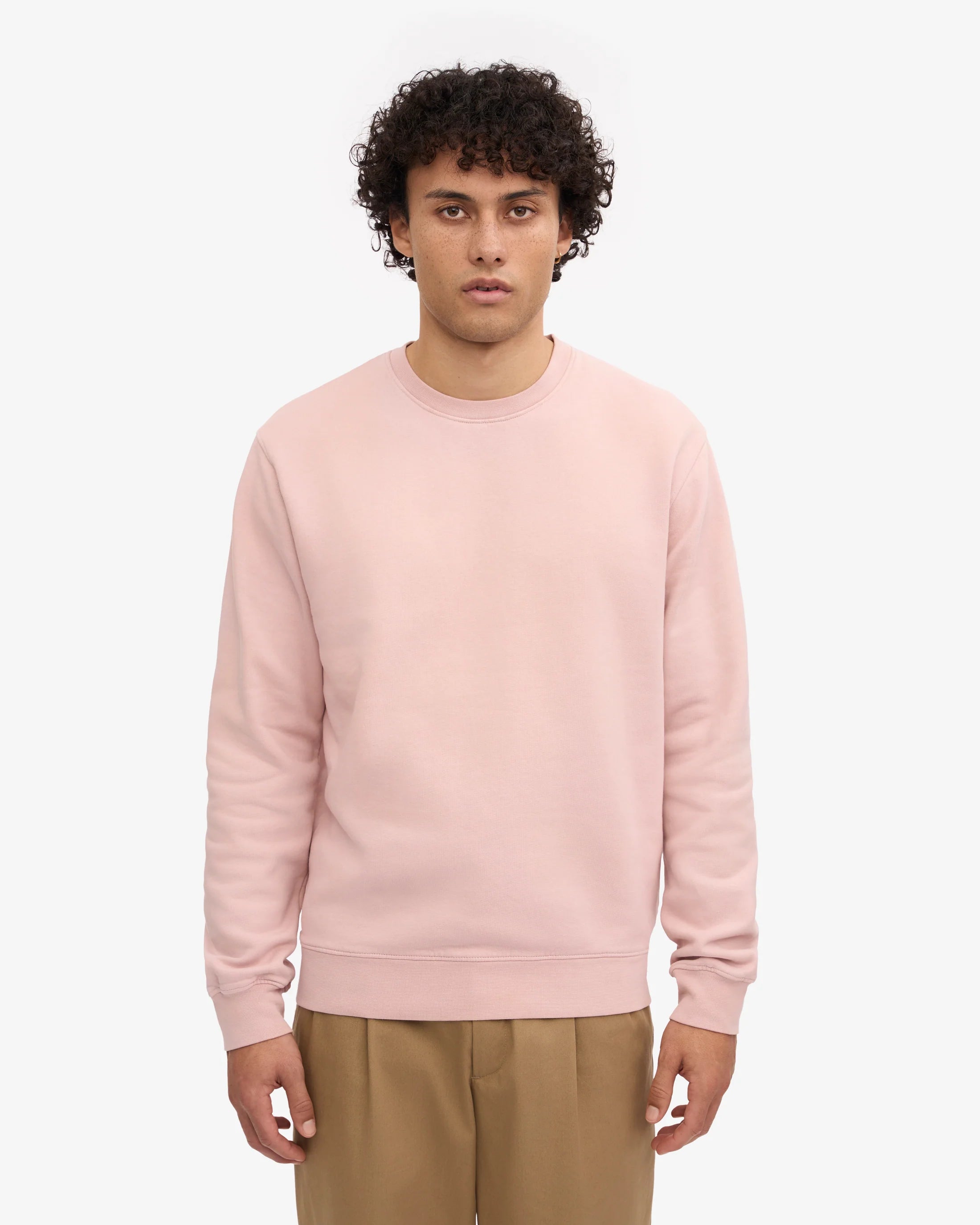 Classic Organic Crewneck Faded Pink