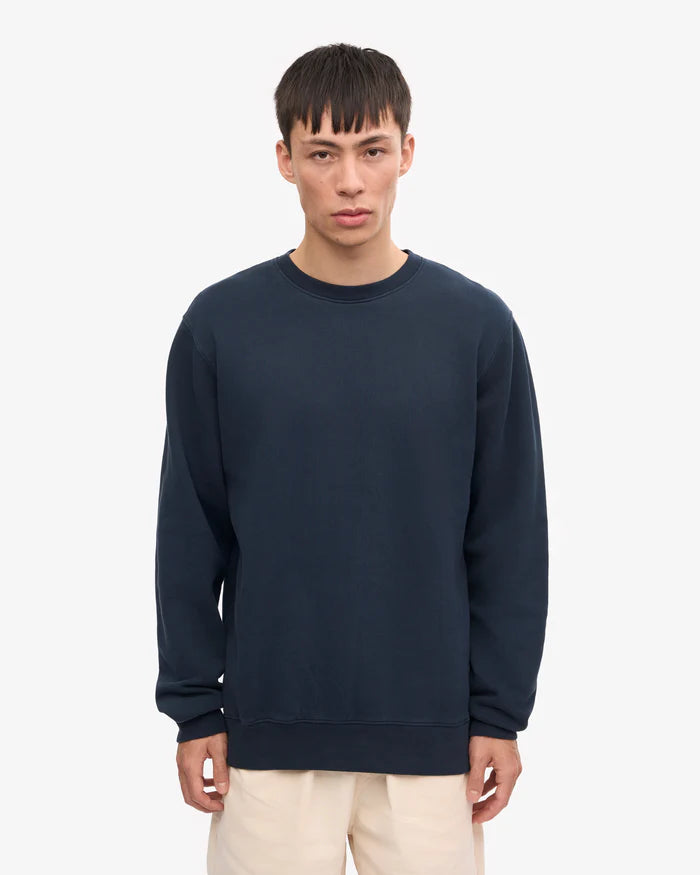 Classic Organic Crewneck Navy Blue