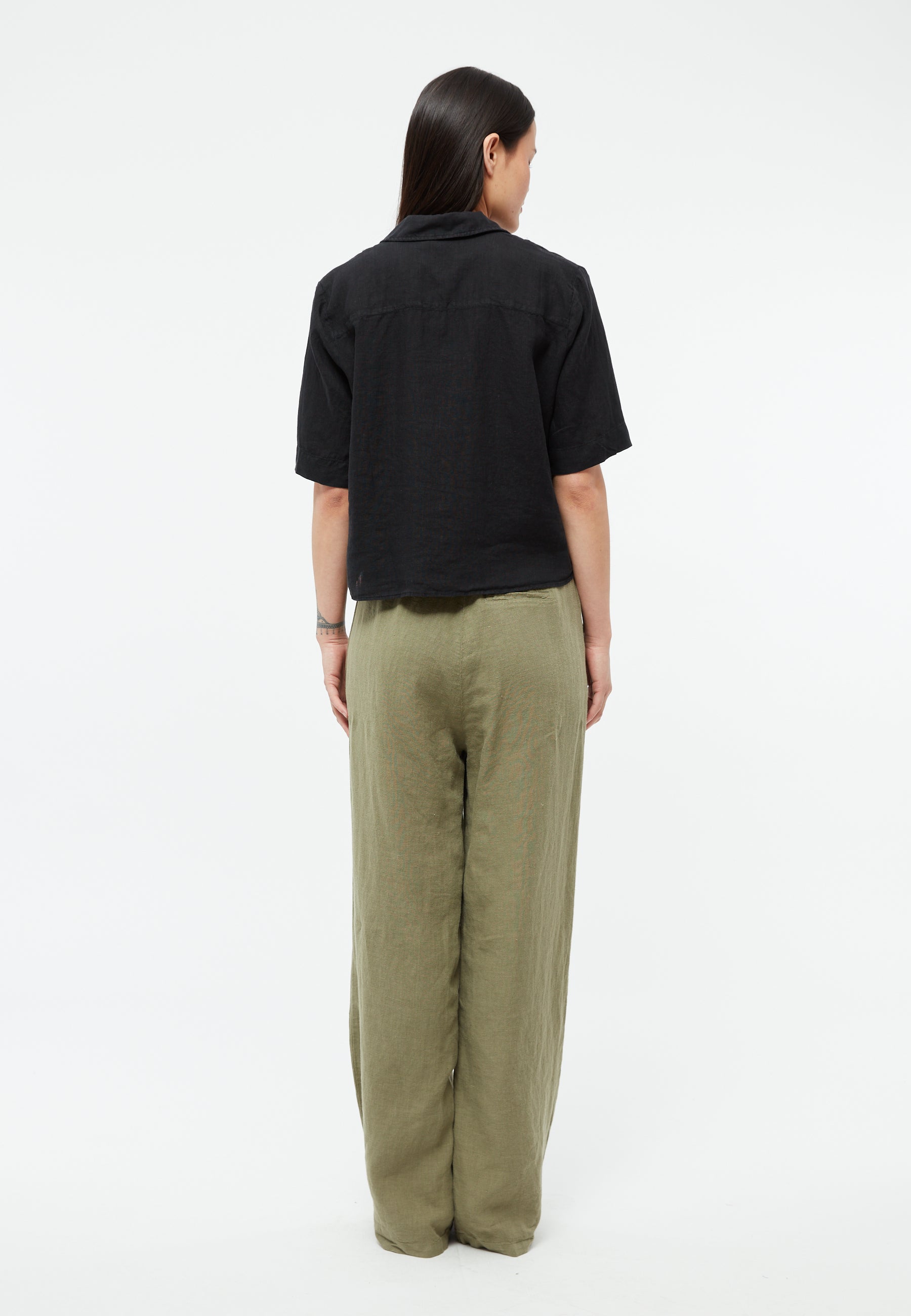 Leinenhose Beatrice Faded Olive