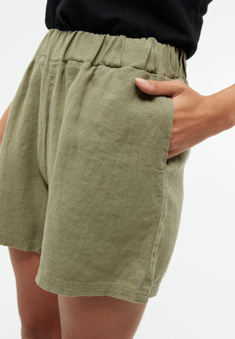 Shorts Clementine faded olive