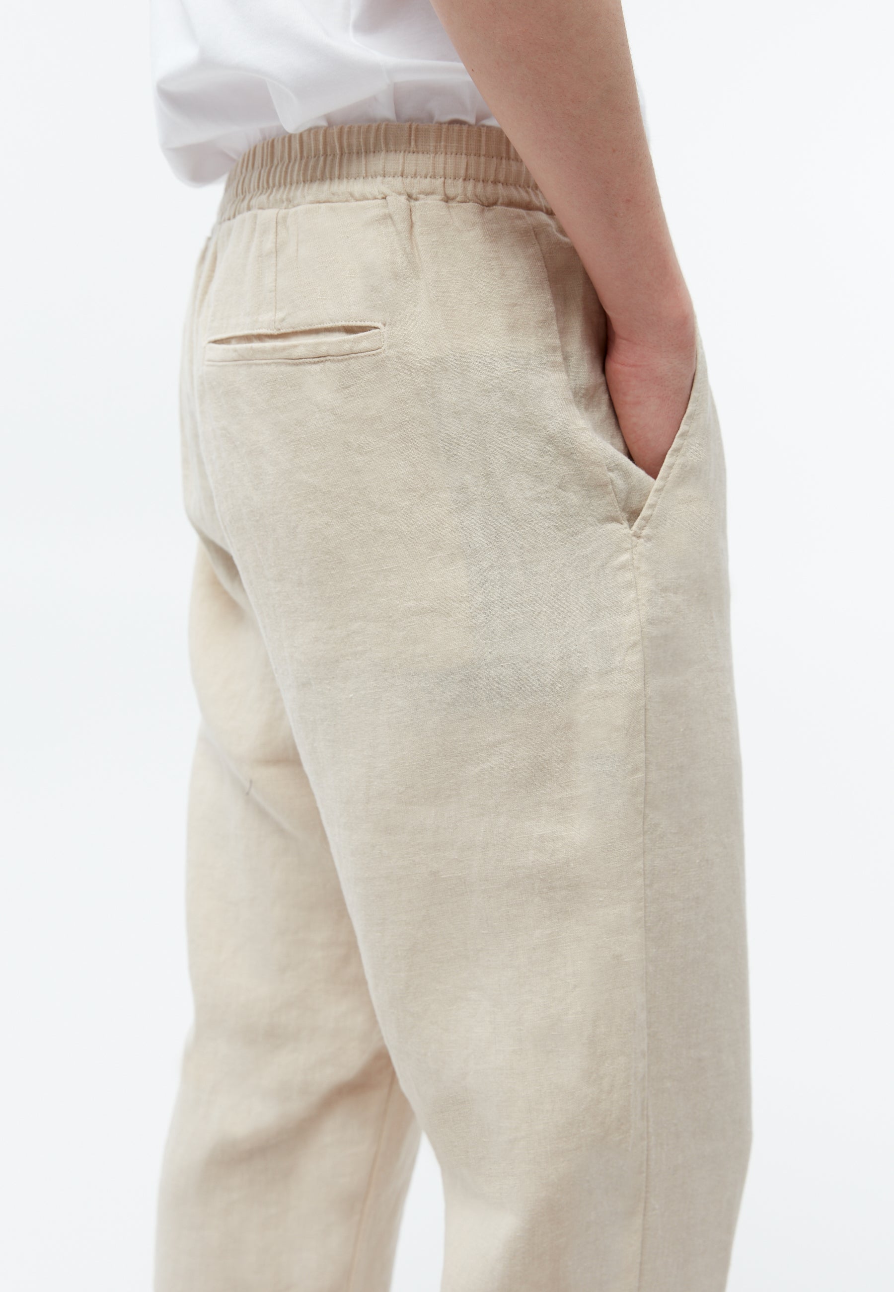 Linen Trousers Eric Faded Oat