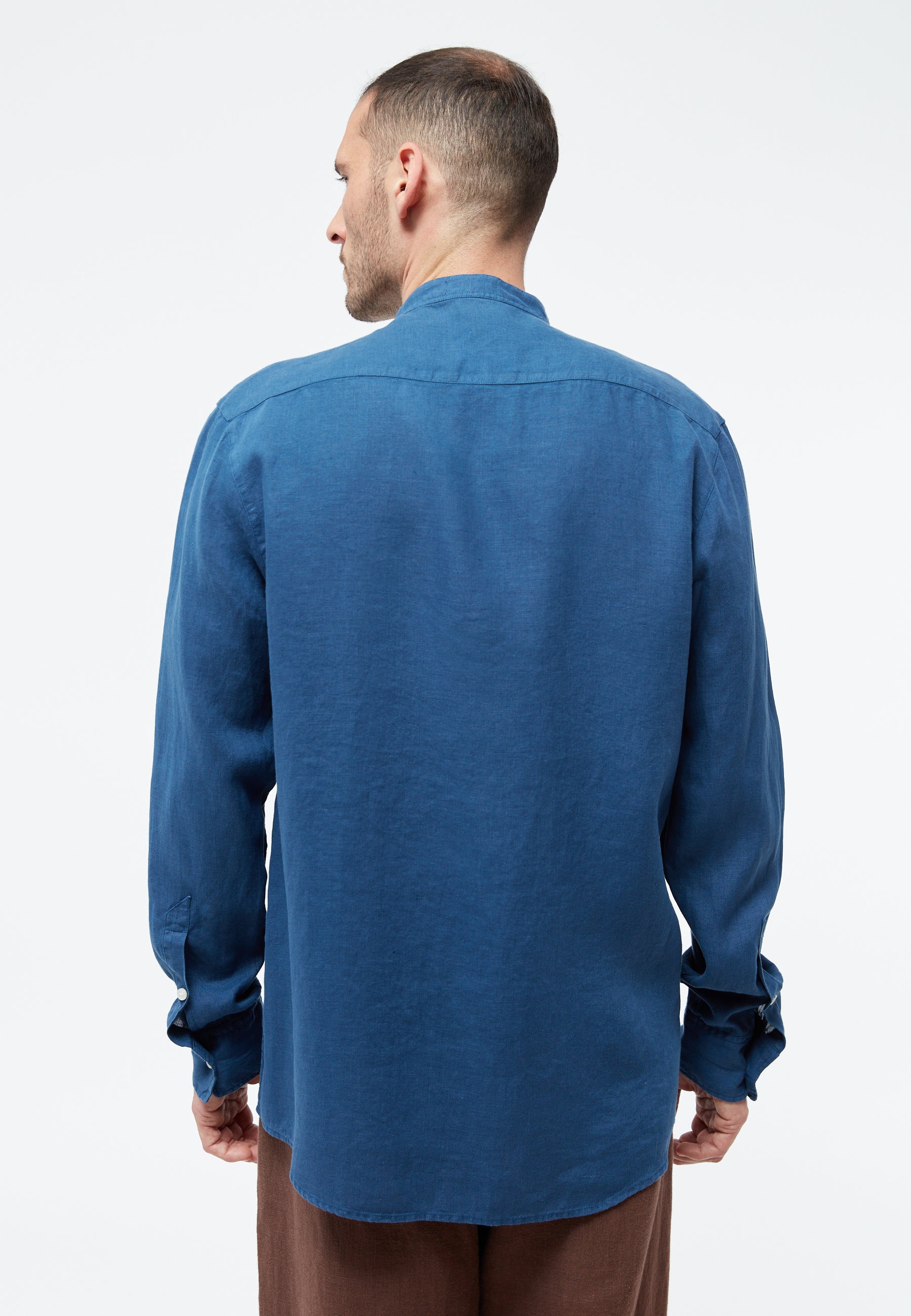 Linen Shirt Wes Blazing Blue