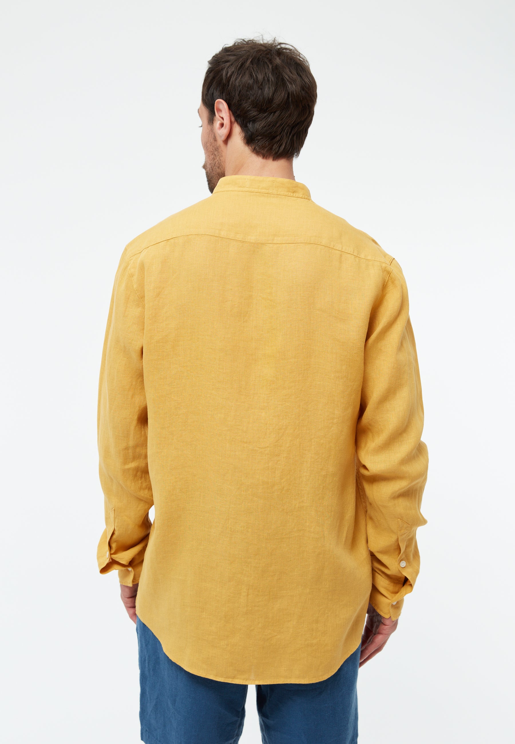 Linen Shirt Wes Faded Gold