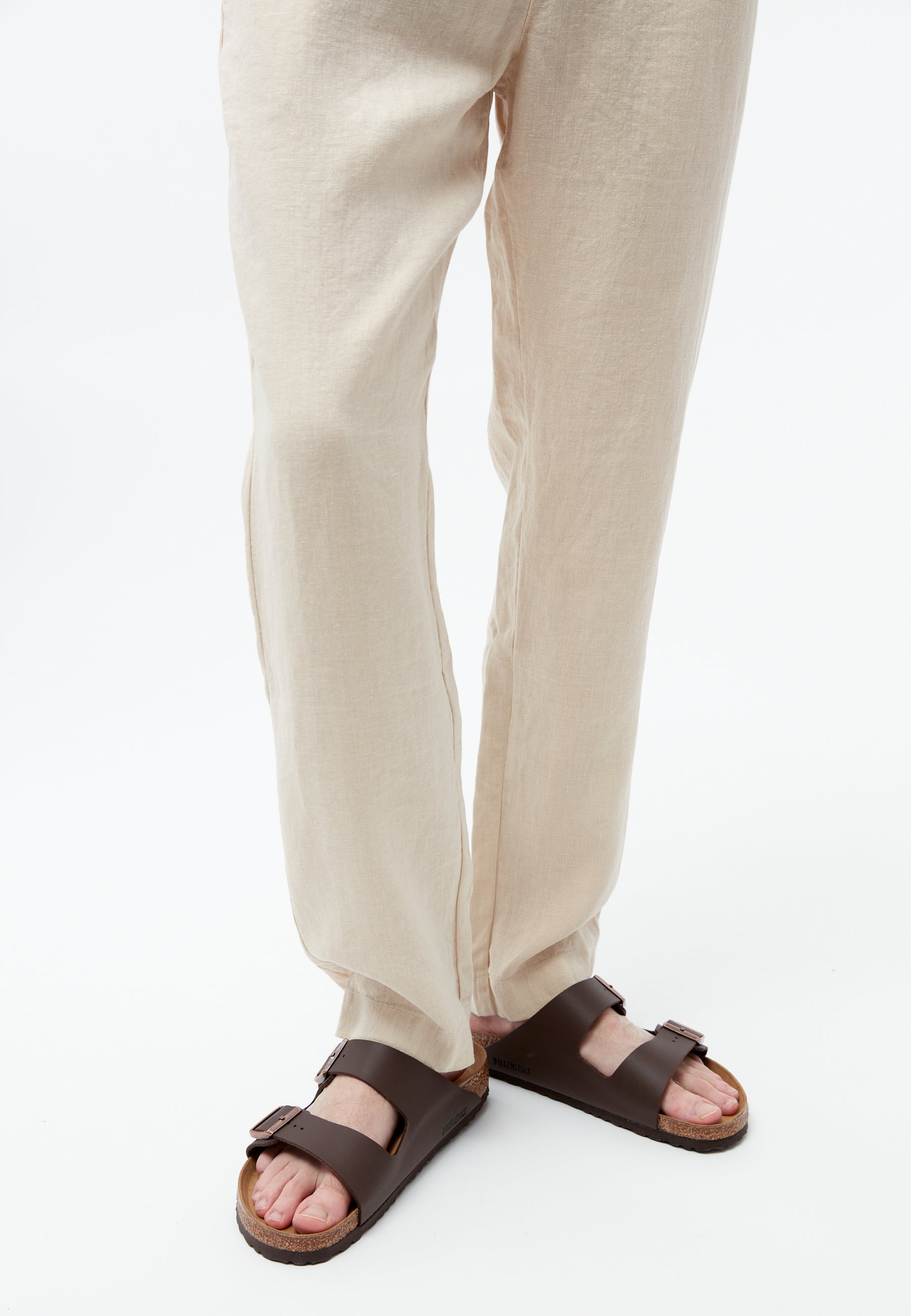 Pantalon en lin Eric Beige