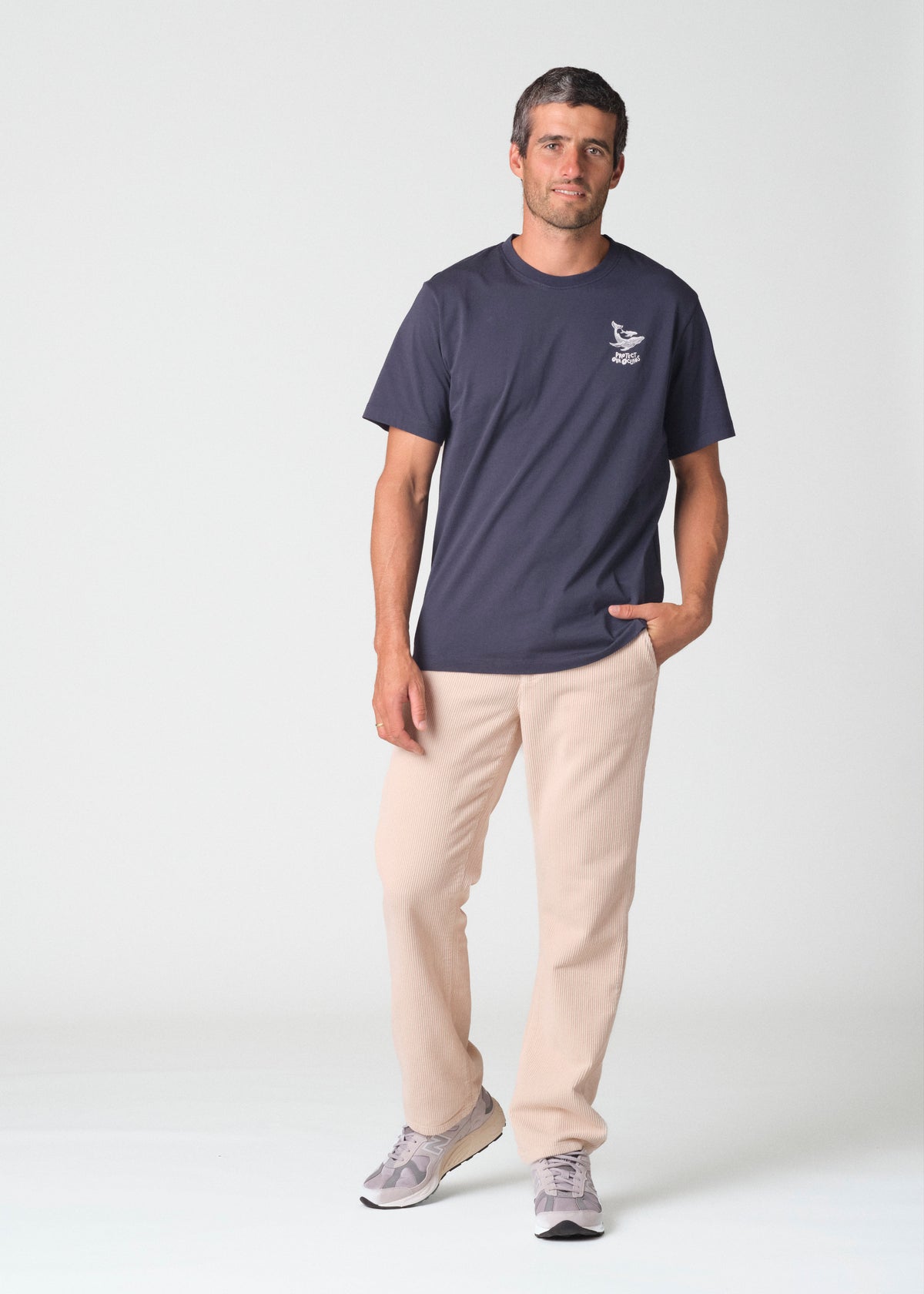 Chino velours West Ecru