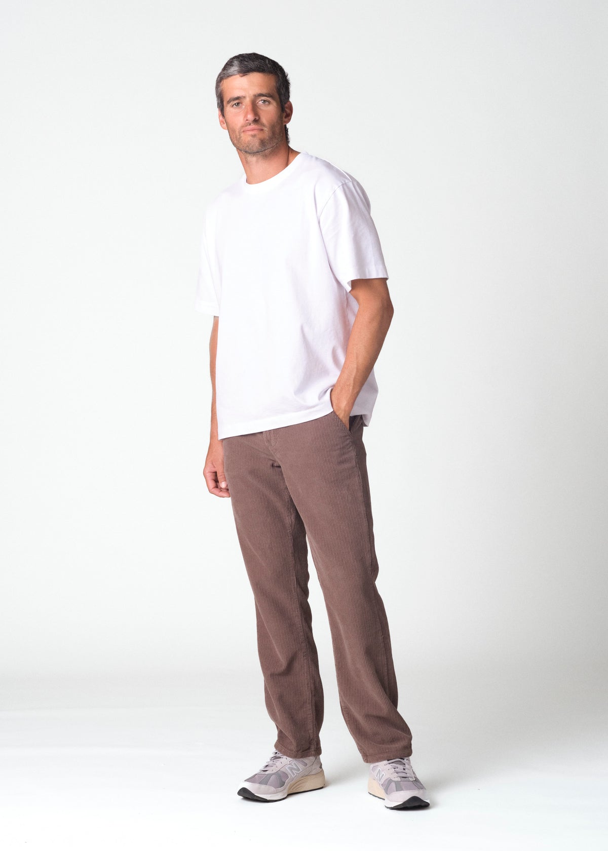 Chino velours West Taupe