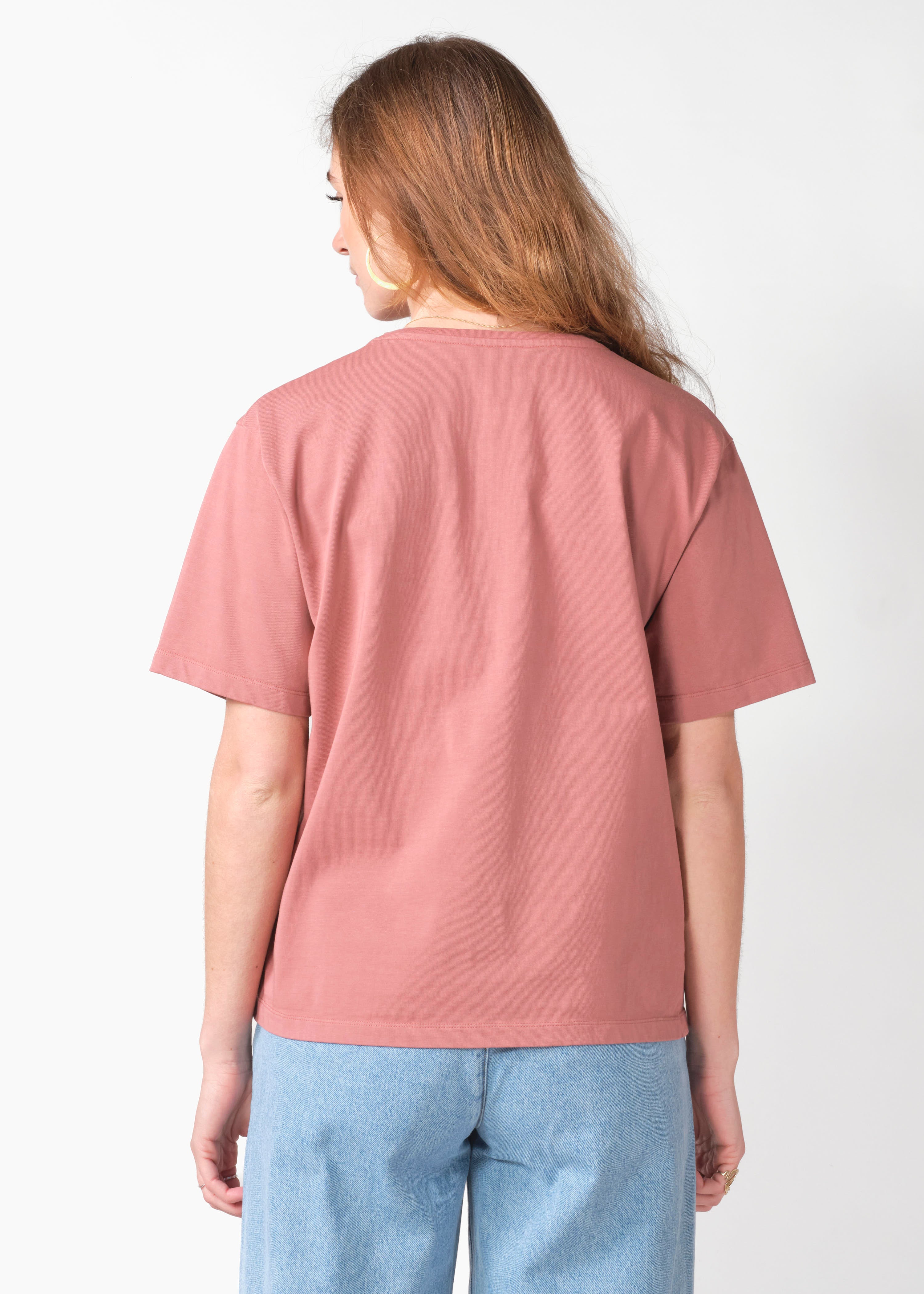 T-Shirt oversize Heart rose poudré