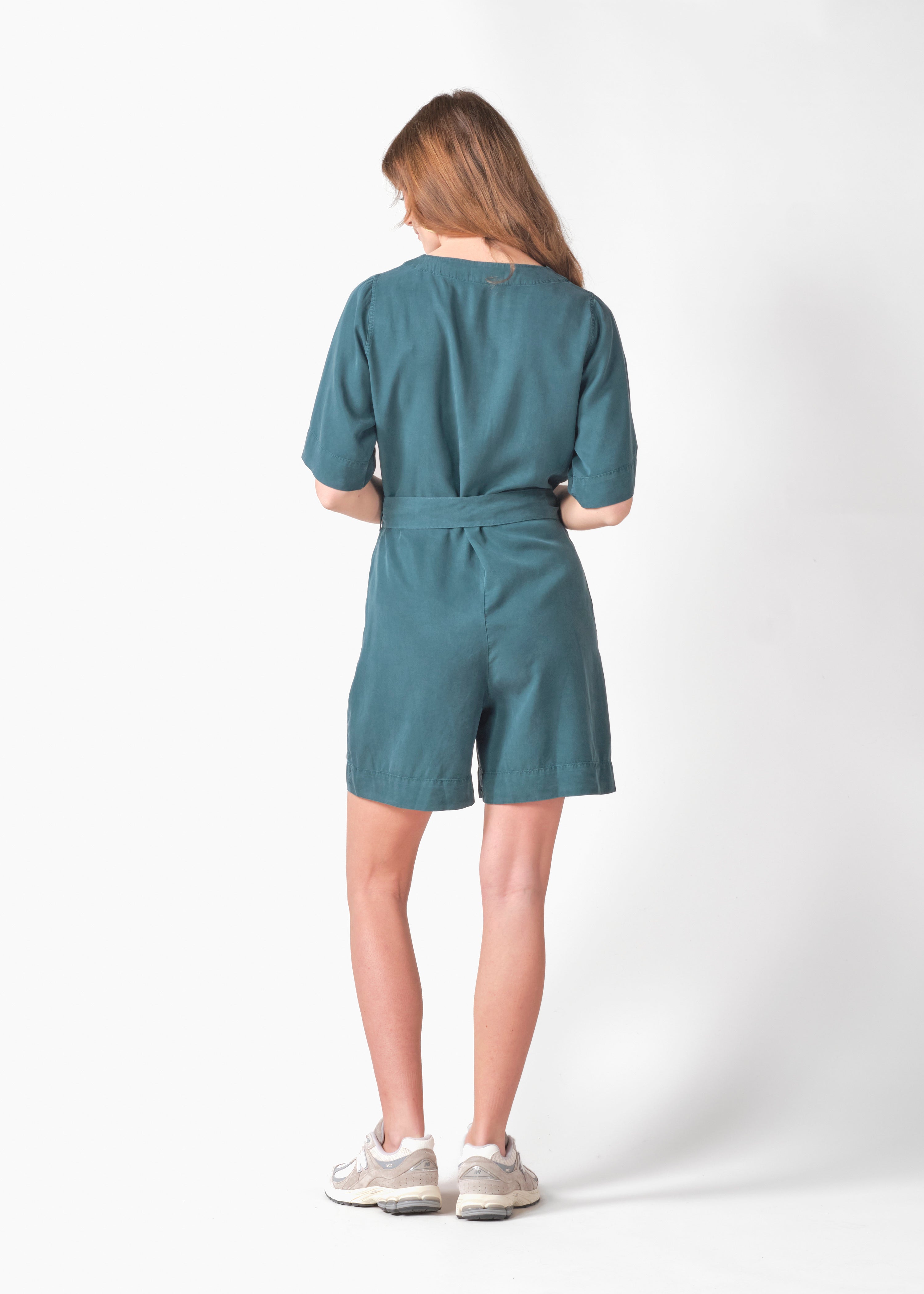 Kurzer Jumpsuit Marna Moss Green