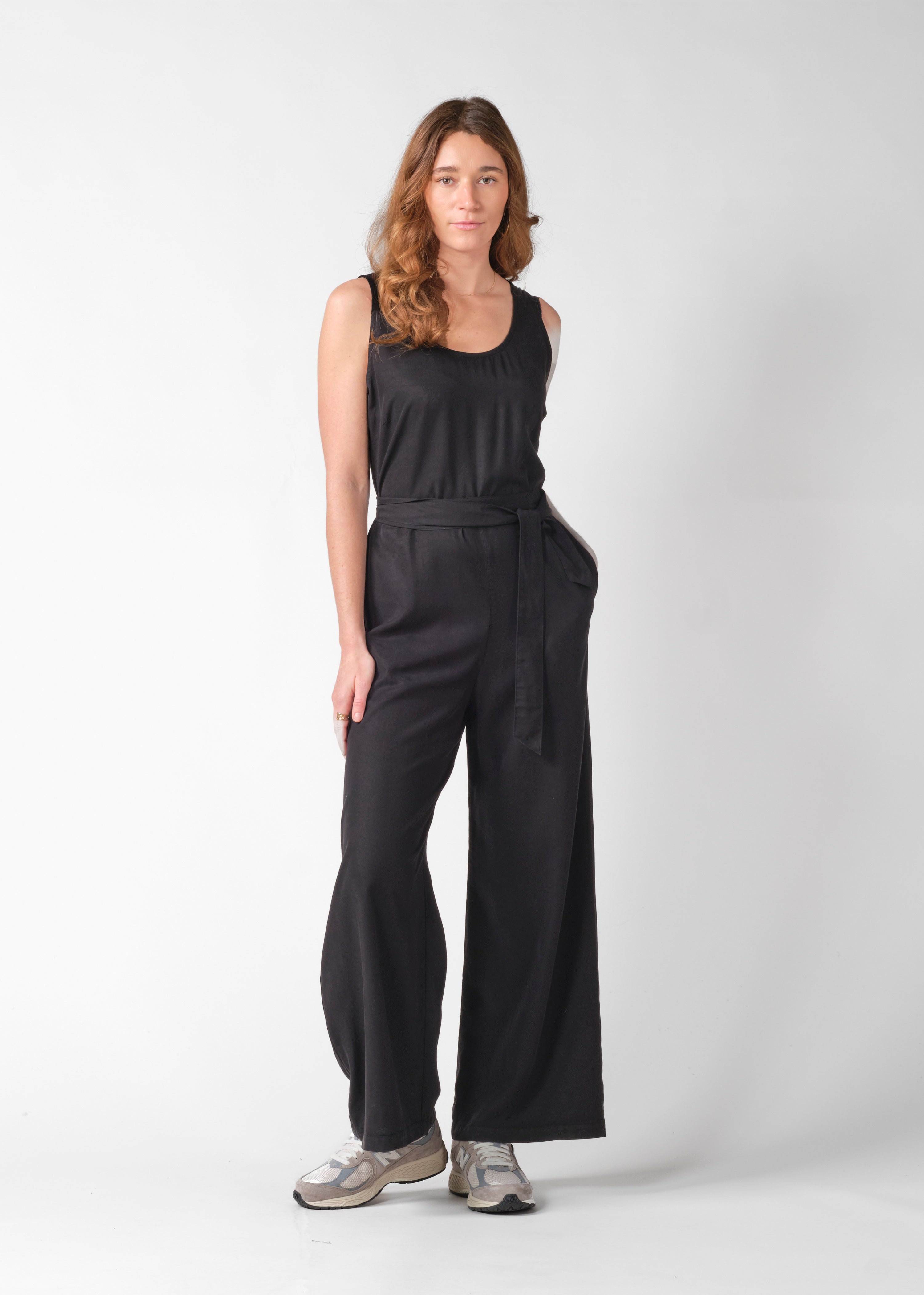 Ärmelloser Jumpsuit Herdis Schwarz