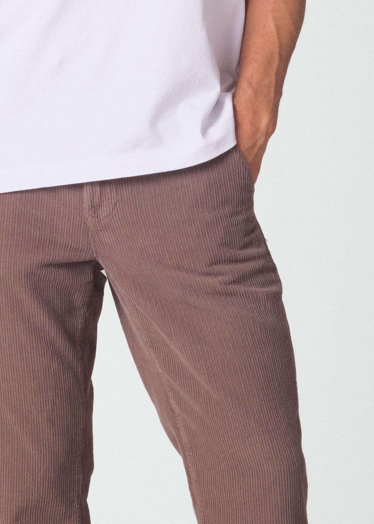 Chino velours West Taupe
